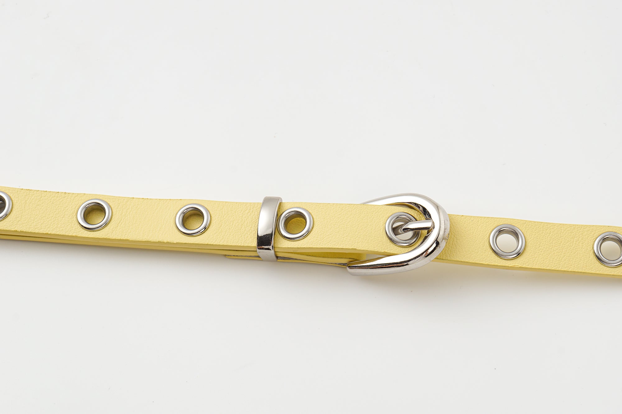 OINIMI Leather Grommet Skinny Belt