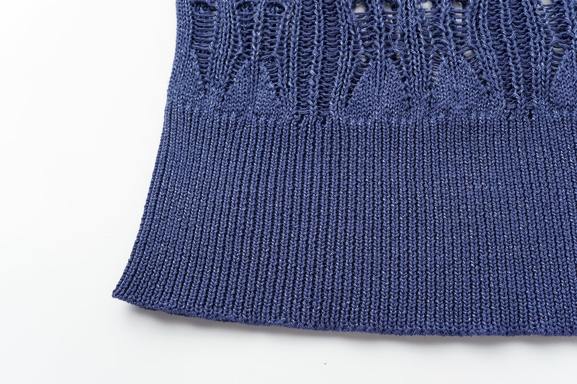 OINIMI Geometric Open-Knit Pullover