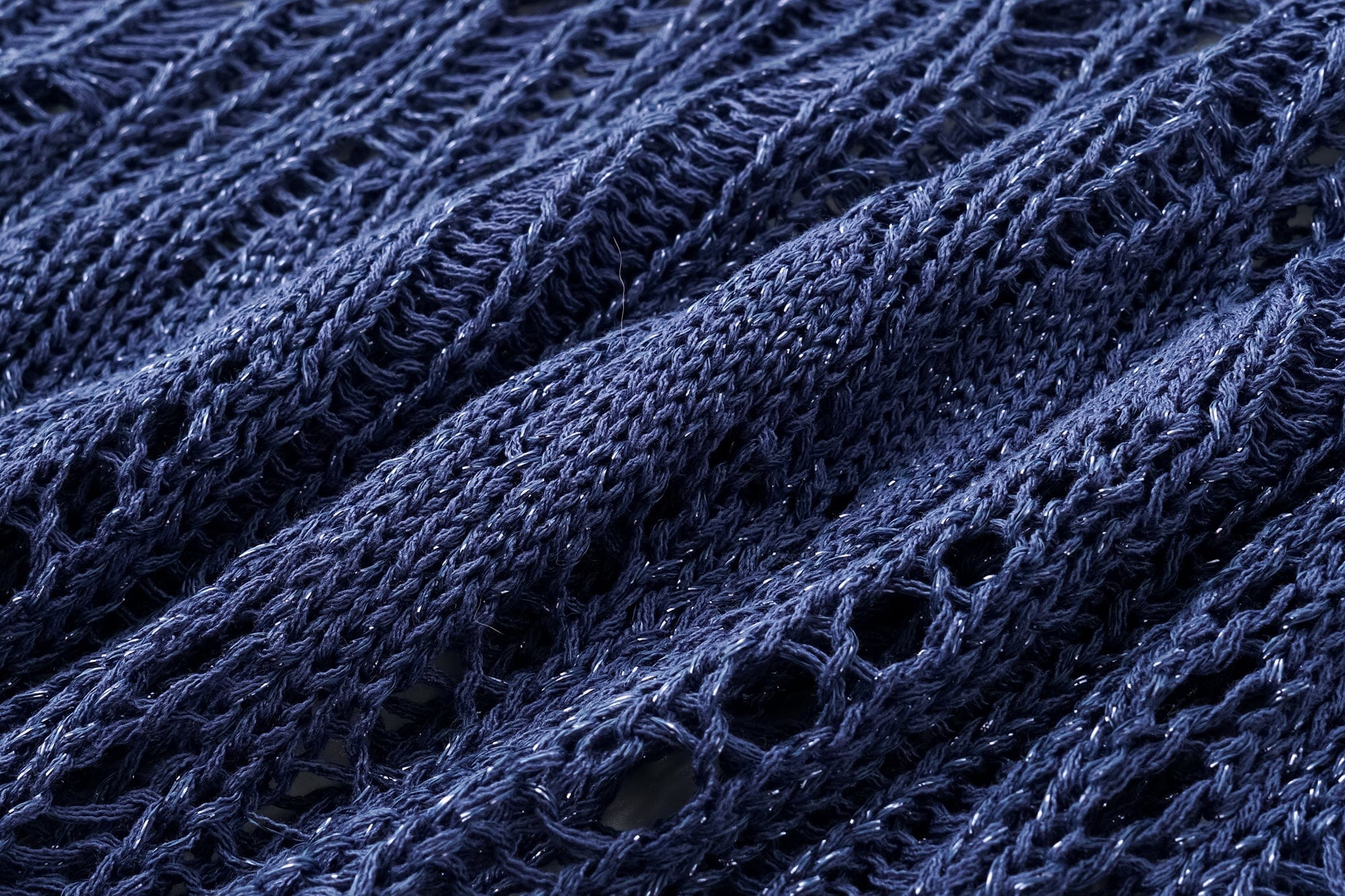 OINIMI Geometric Open-Knit Pullover