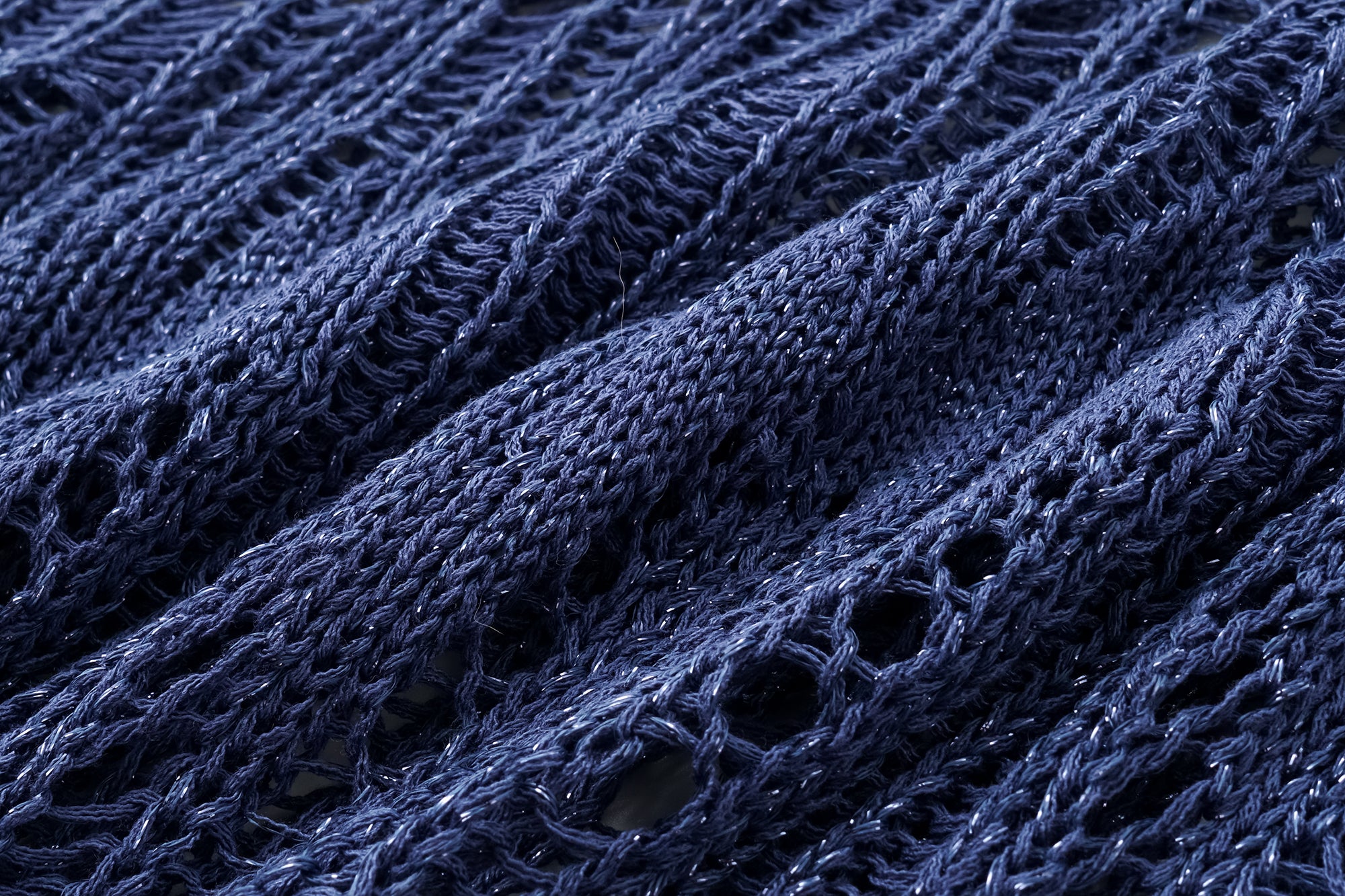 OINIMI Geometric Open-Knit Pullover