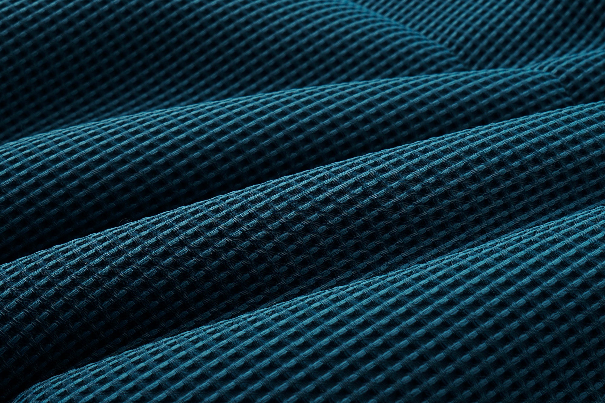 OINIMI Embroidered-Collar Waffle Puffer Vest