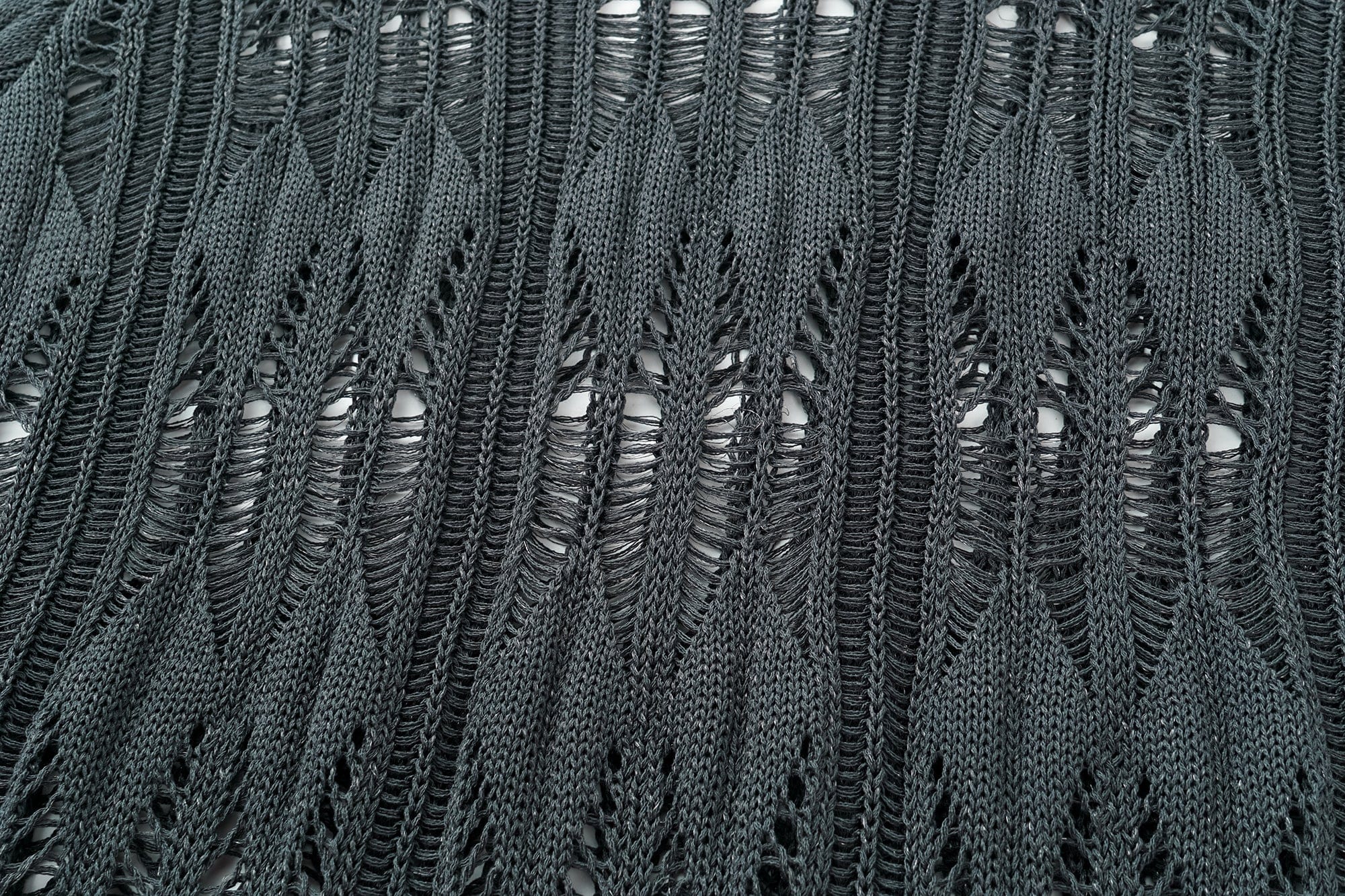 OINIMI Geometric Open-Knit Pullover