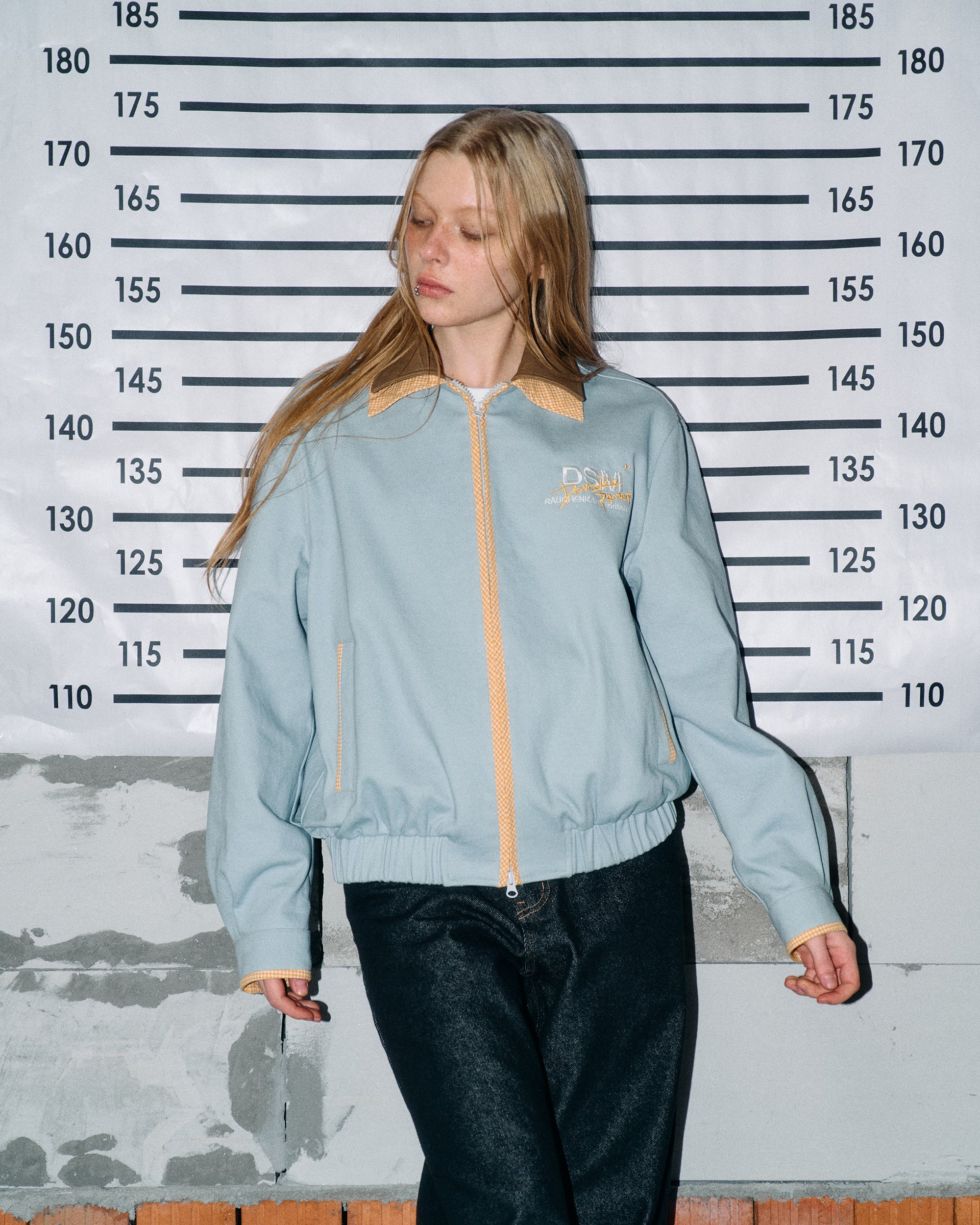 DONSMOKE Contrast Paneled Zipper Jacket