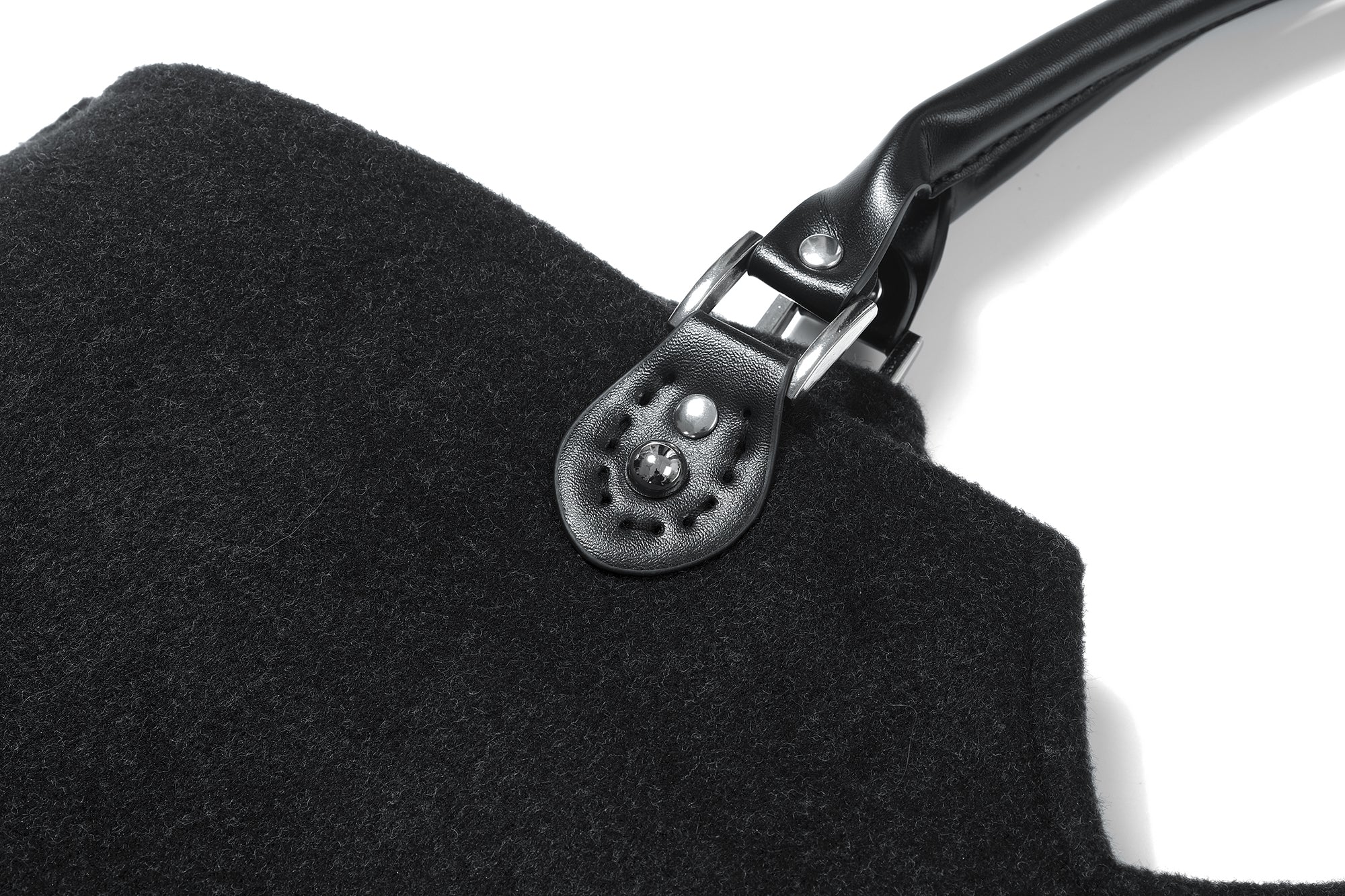 COSTUSTOOT Double-Breasted Coat Collar Tote Bag