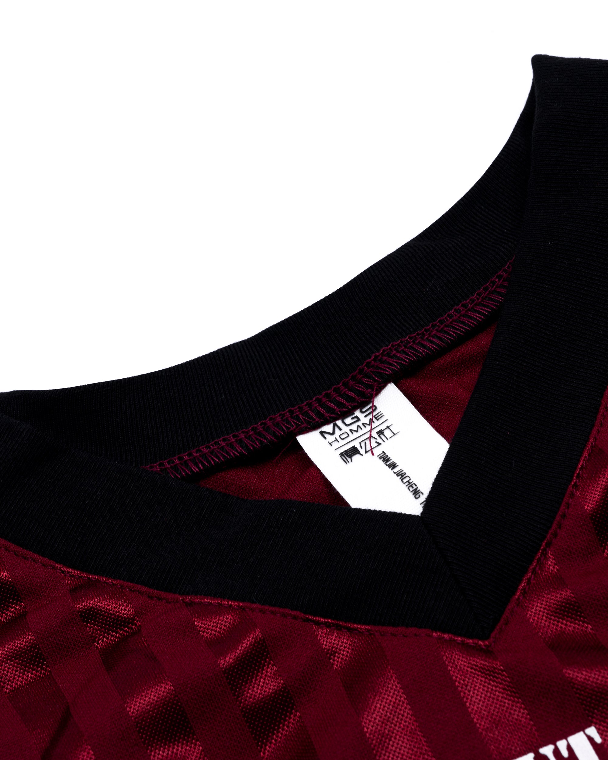 MOGONGSHE Varsity Lace-Up Waist Cropped Jersey