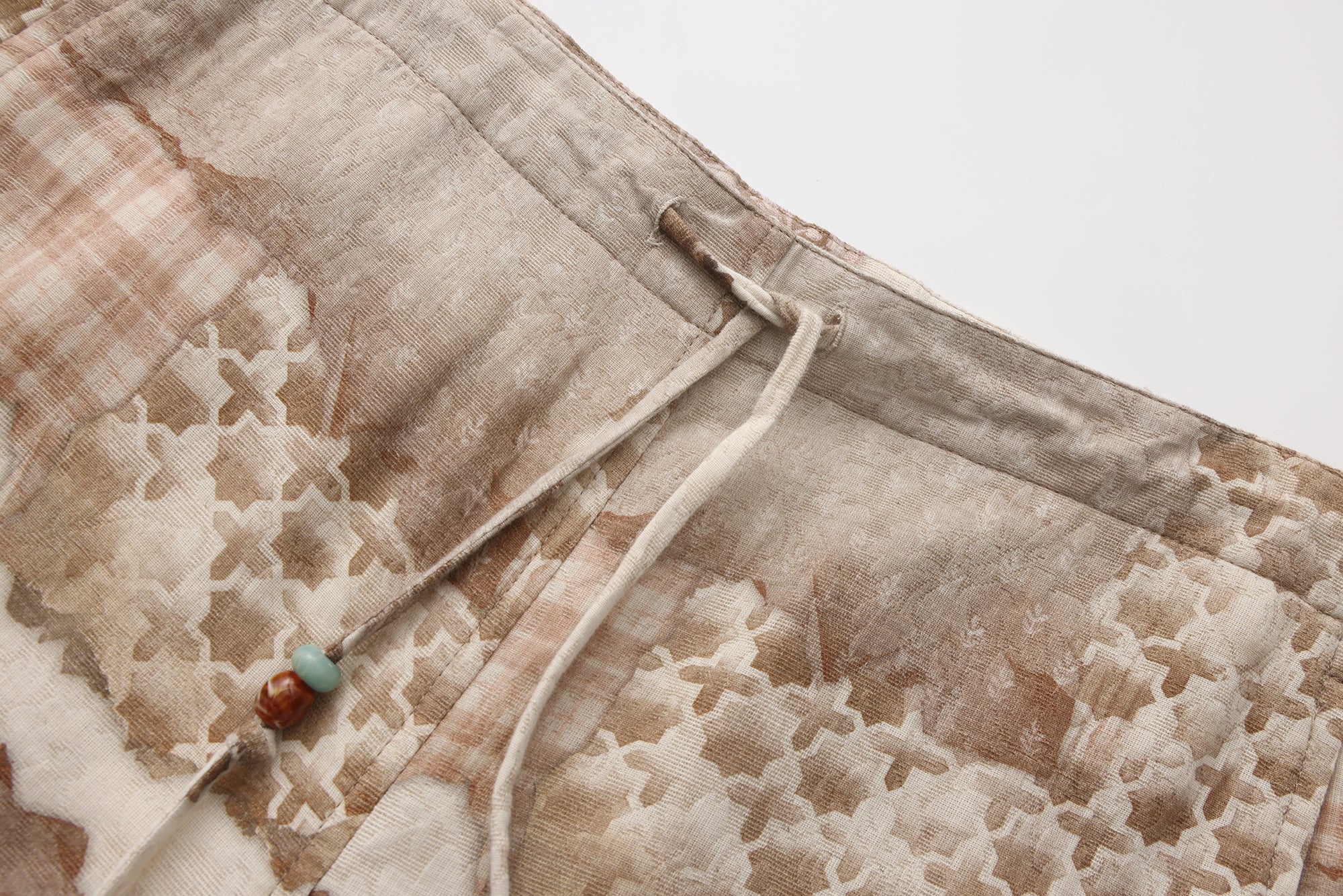 VERSION9 Beaded Drawstring Wide-Leg Pants