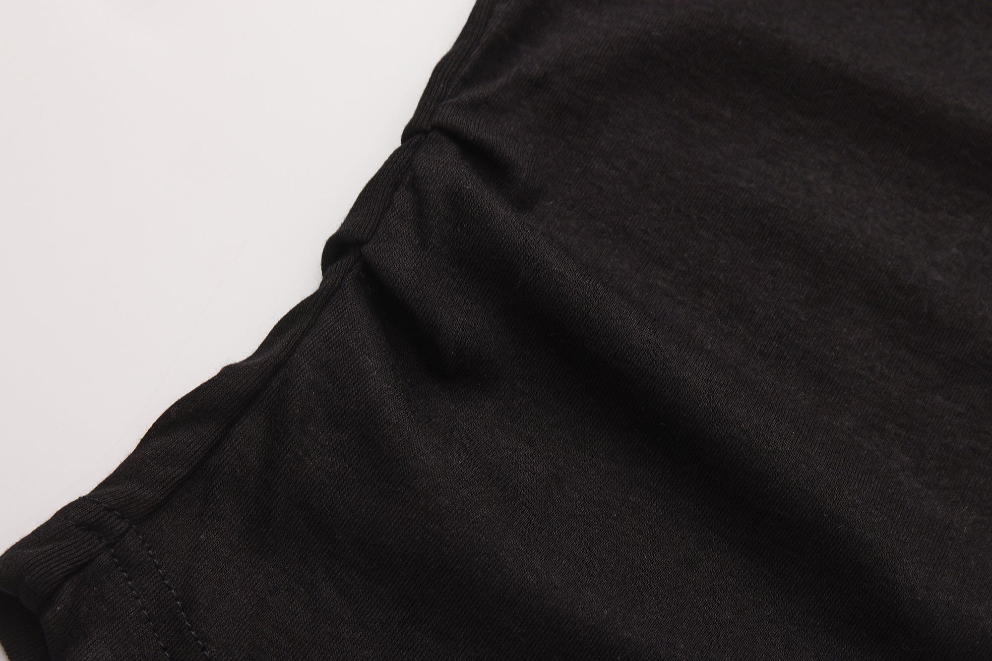 FAYCHUI Cowl Neck Pearl-Studded Long Sleeve Tee