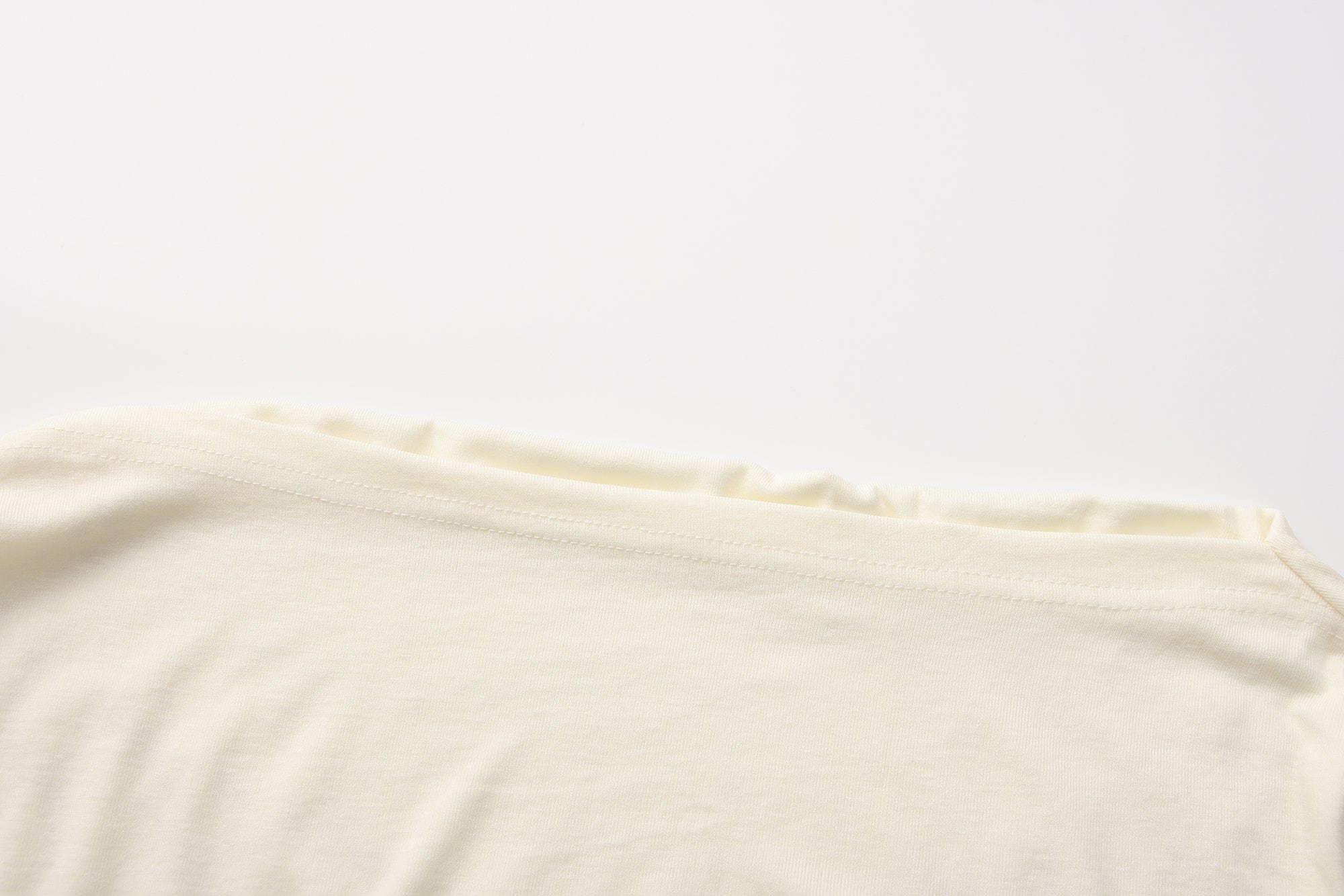FAYCHUI Cowl Neck Pearl-Studded Long Sleeve Tee