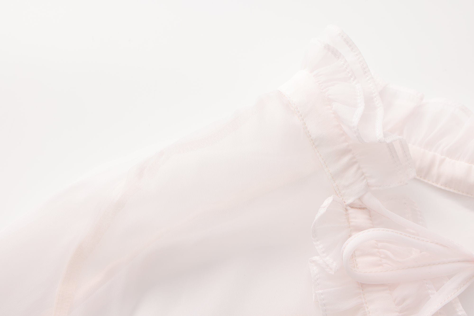 FAYCHUI Sheer Butterfly-Paneled Lace Shirt
