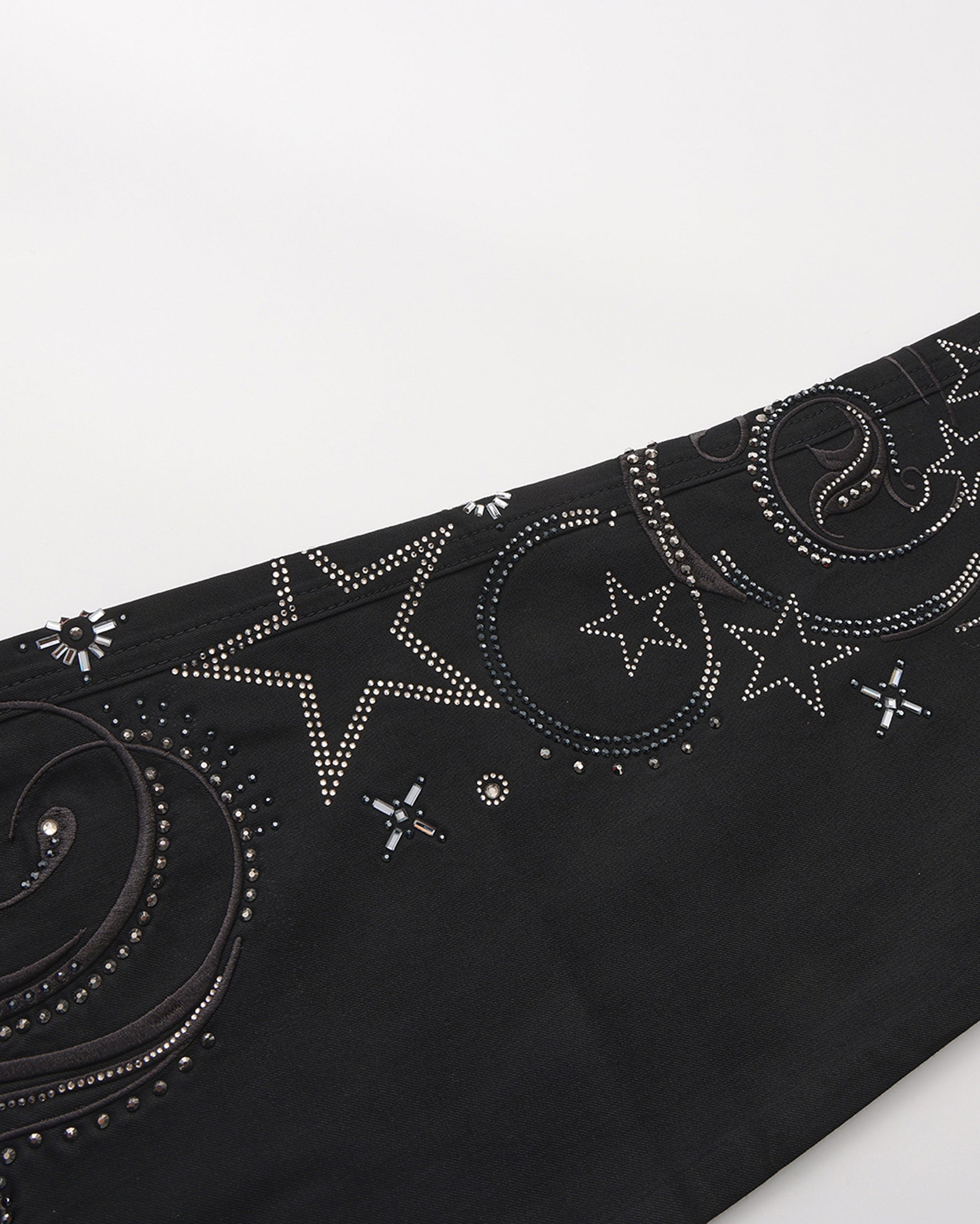 FAYCHUI Diamond Studded Flared Pants