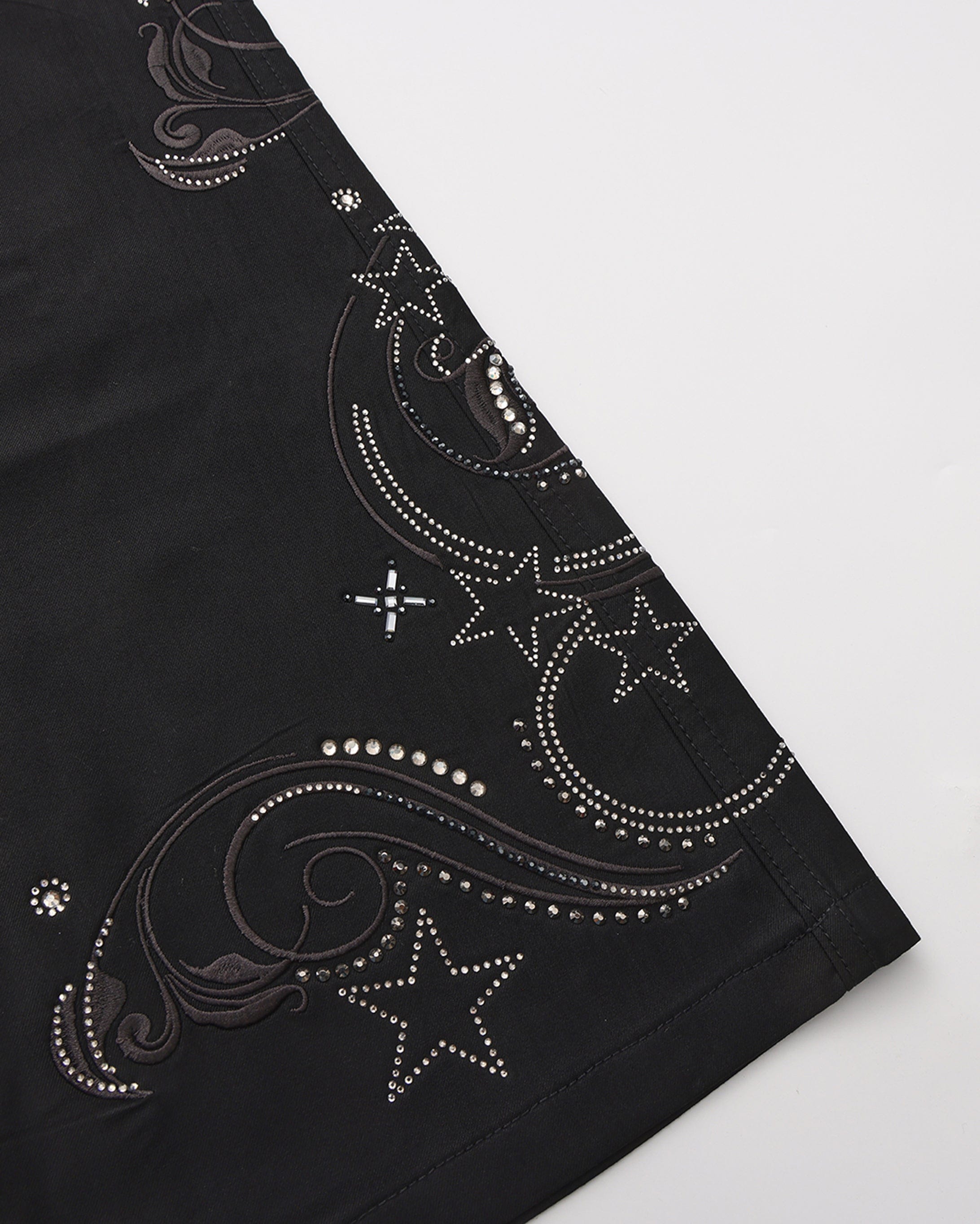 FAYCHUI Diamond Studded Flared Pants