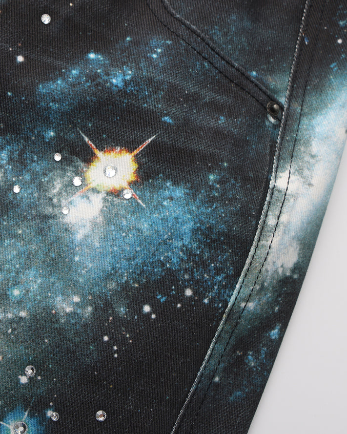 FAYCHUI Galaxy Glow Diamond Jeans