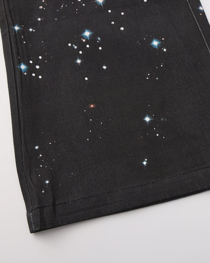 FAYCHUI Galaxy Glow Diamond Jeans
