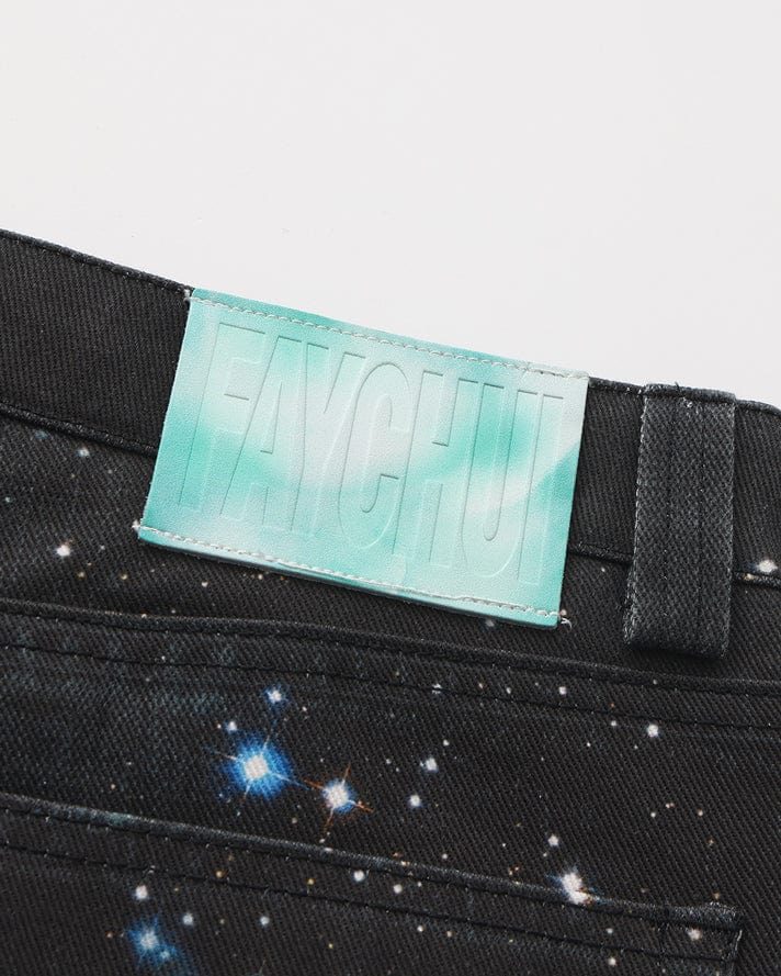 FAYCHUI Galaxy Glow Diamond Jeans