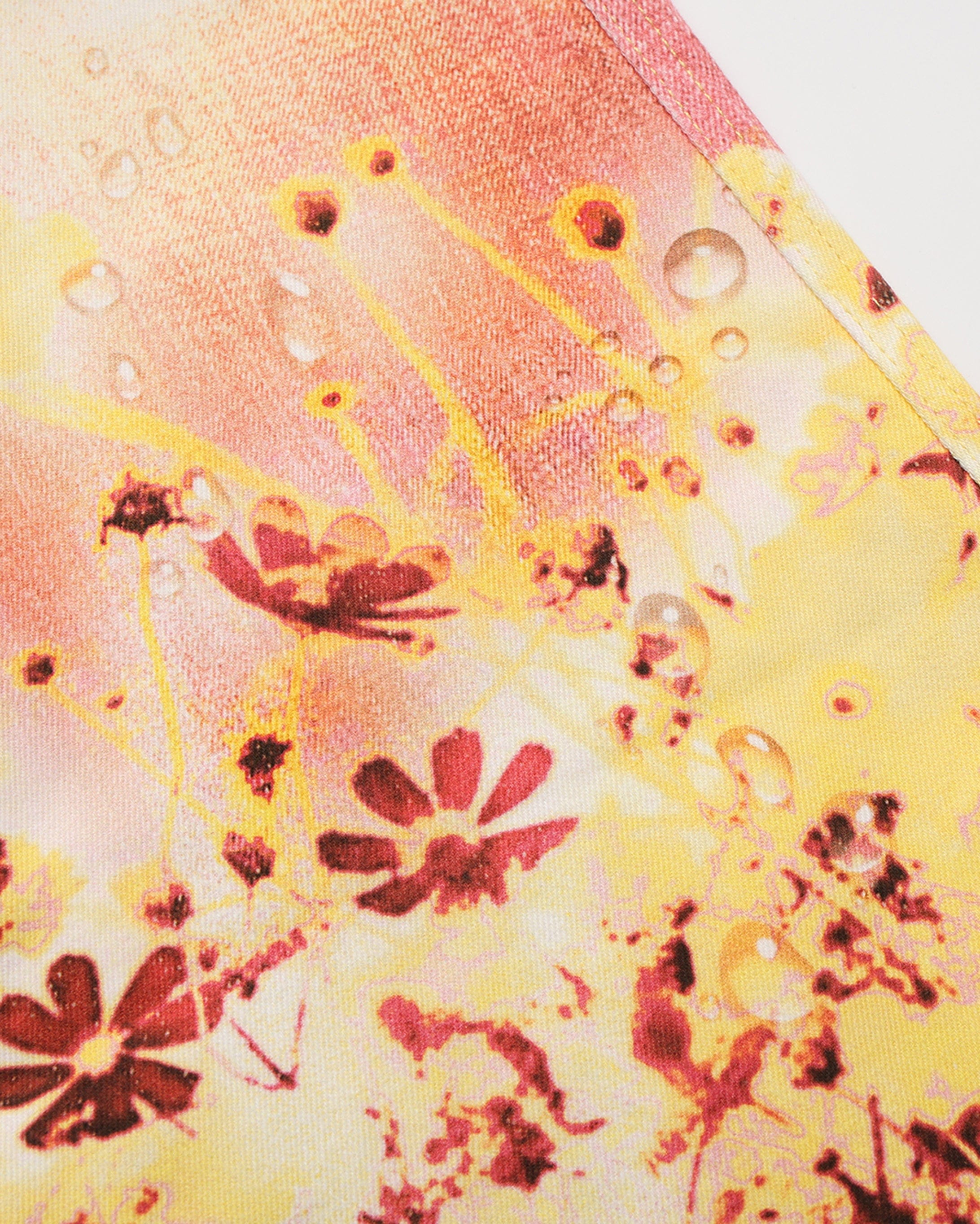 FAYCHUI Gradient Floral Full-Print Flared Pants