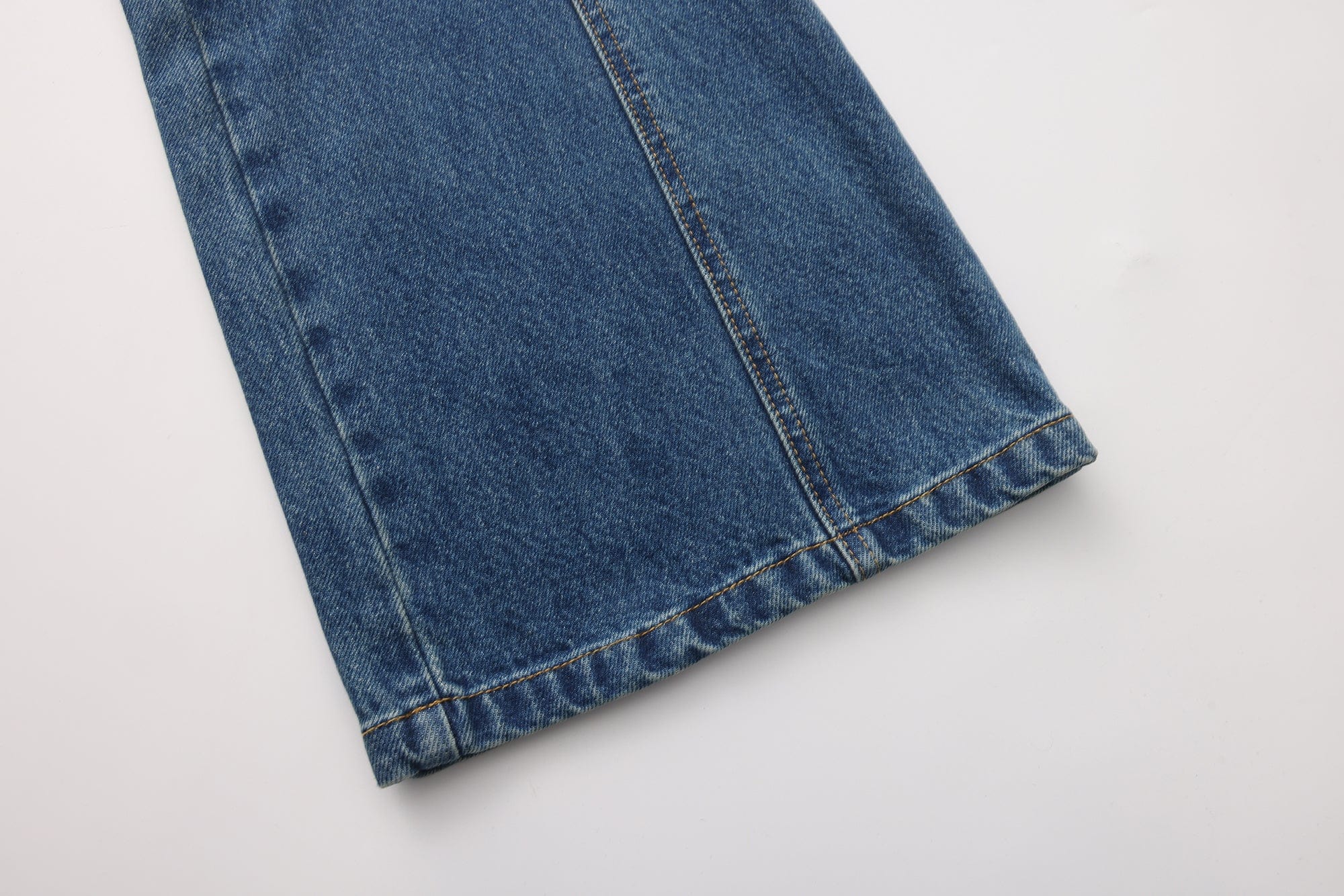 FAYCHUI Washed Diamond Paneled Jeans