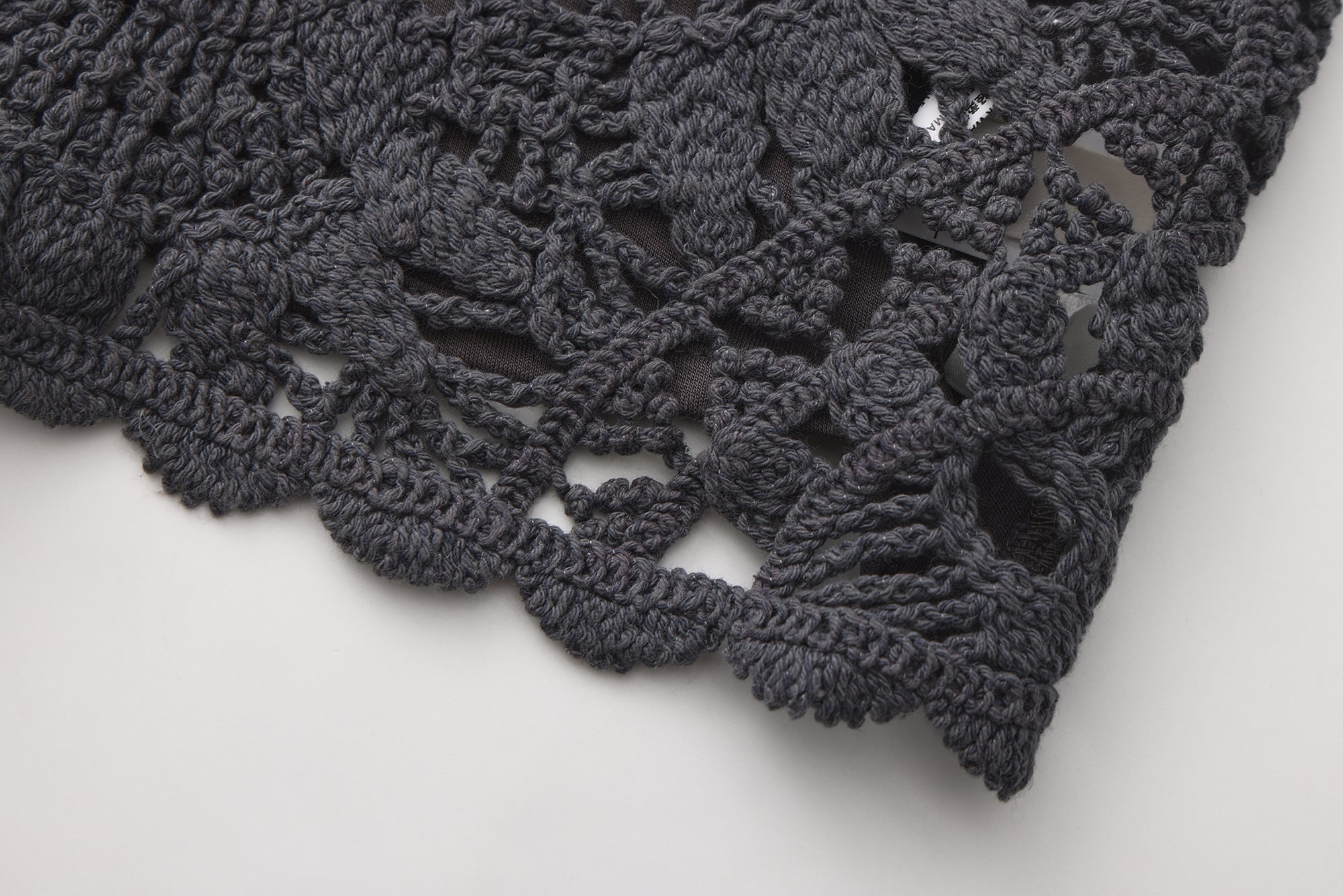 JIUWU PARK Draped Crochet Panel Tee