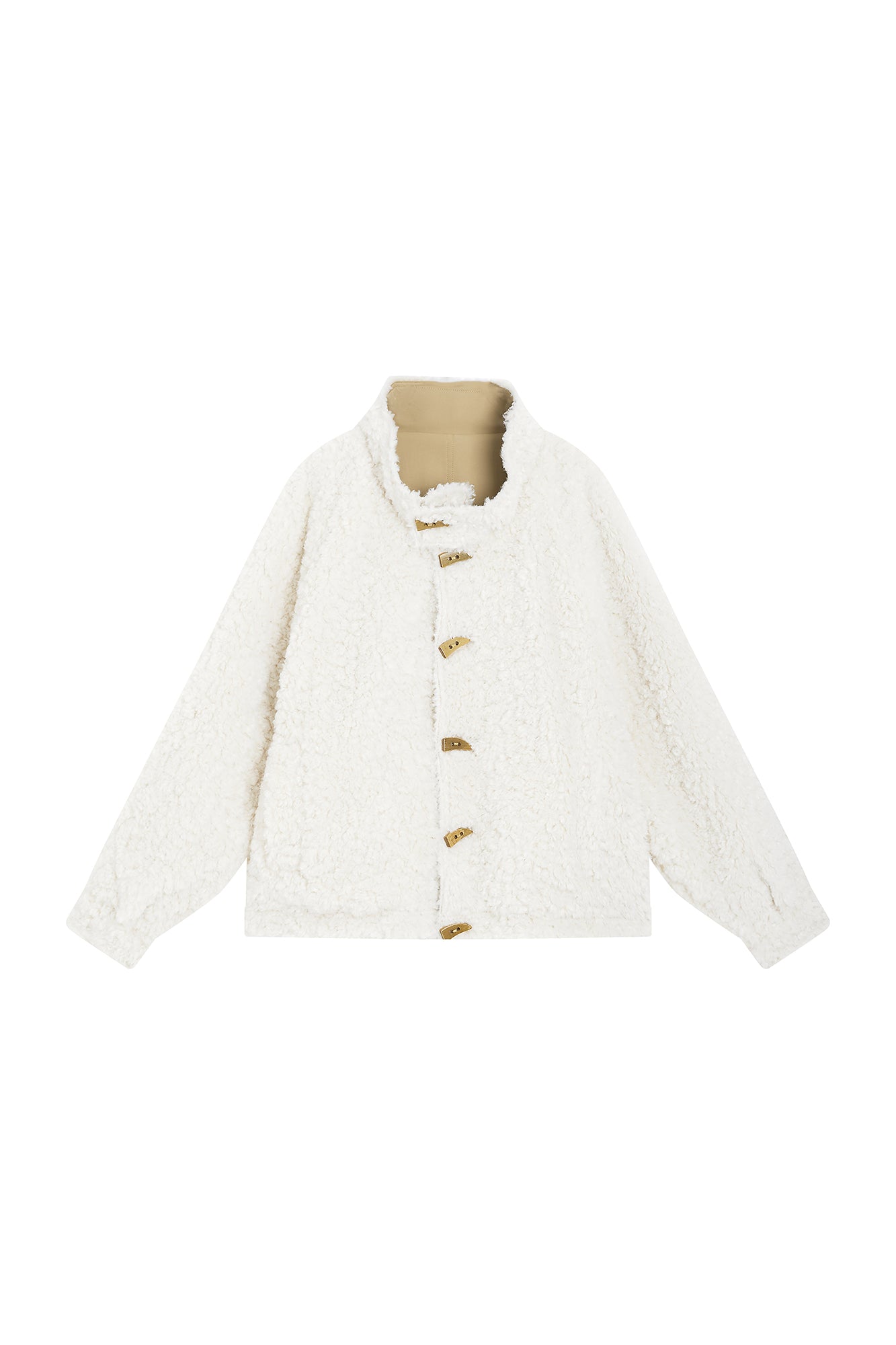 SAME FLOW Reversible Embroidered Fleece-Lined Jacket