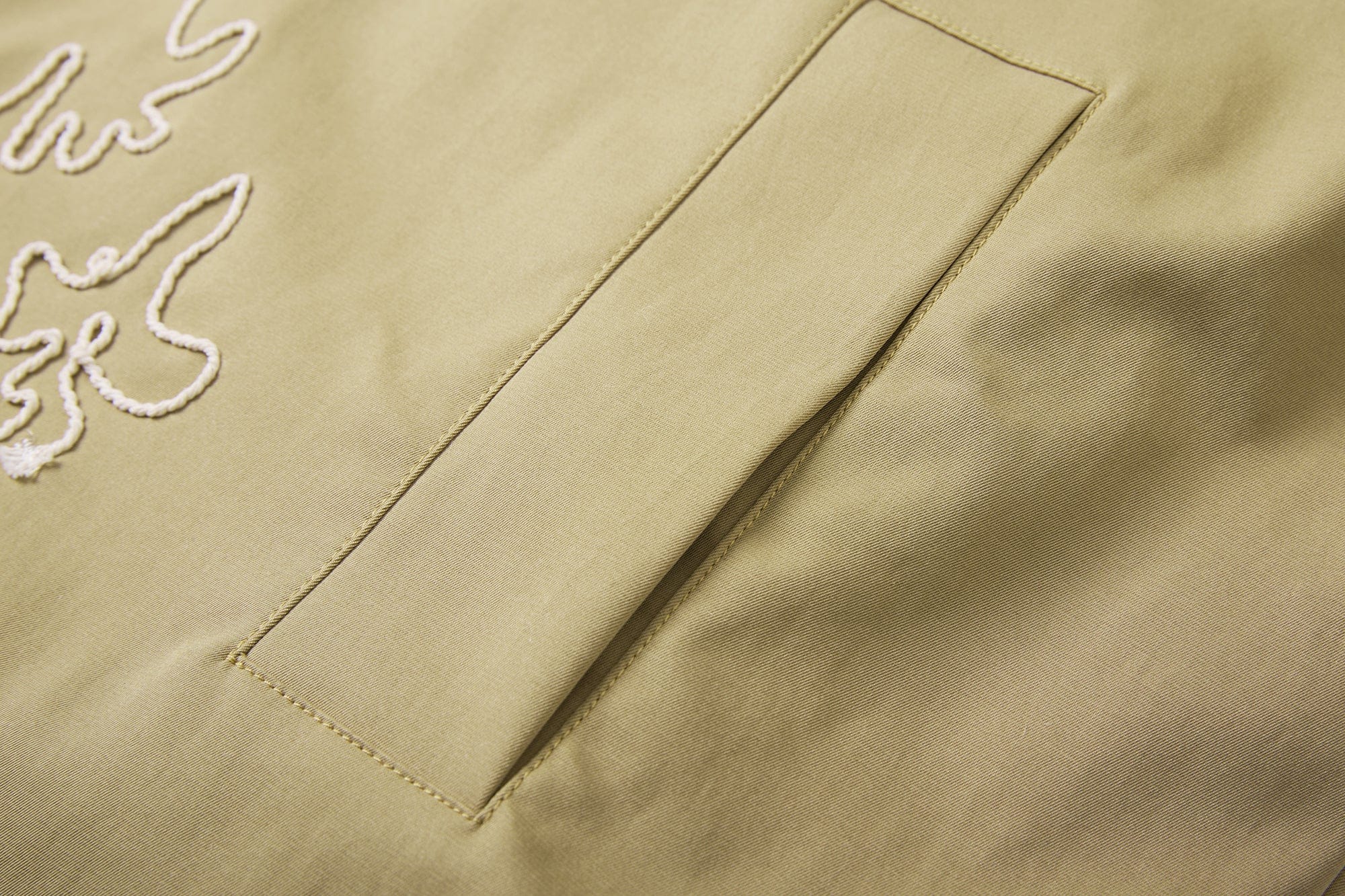 SAME FLOW Reversible Embroidered Fleece-Lined Jacket