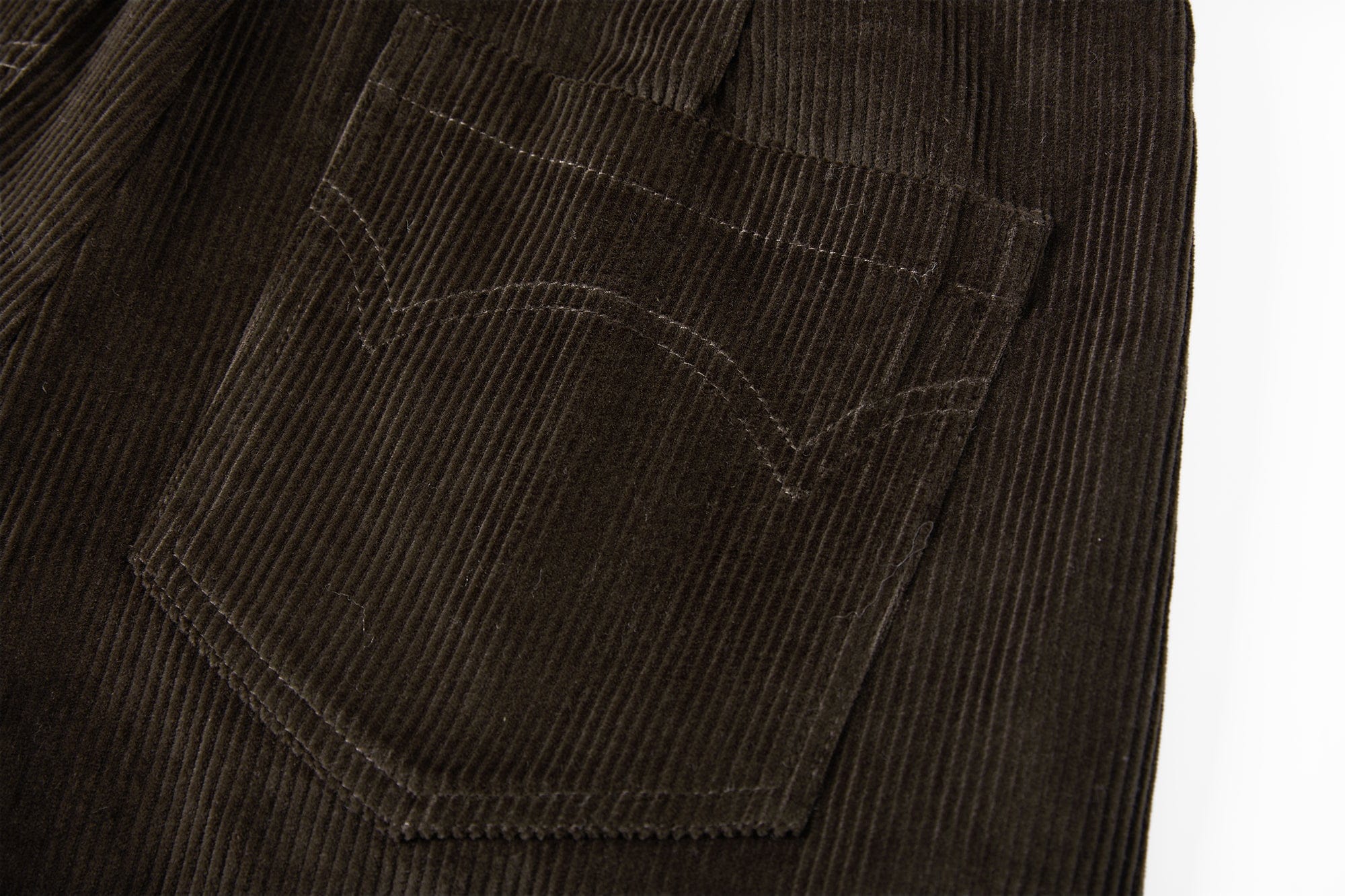 SAME FLOW Pleated Belted Corduroy Culotte Pants