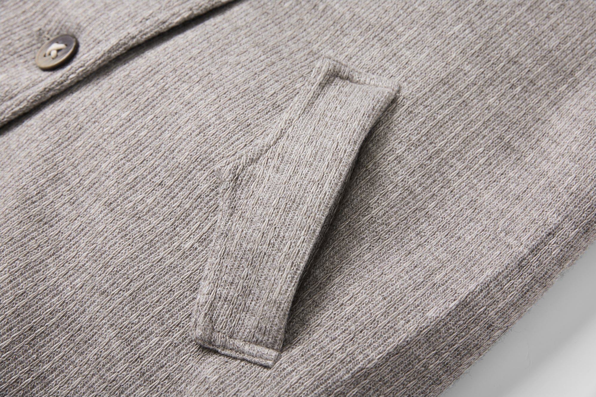 SAME FLOW Asym Faux Fur Trim Paneled Jacket