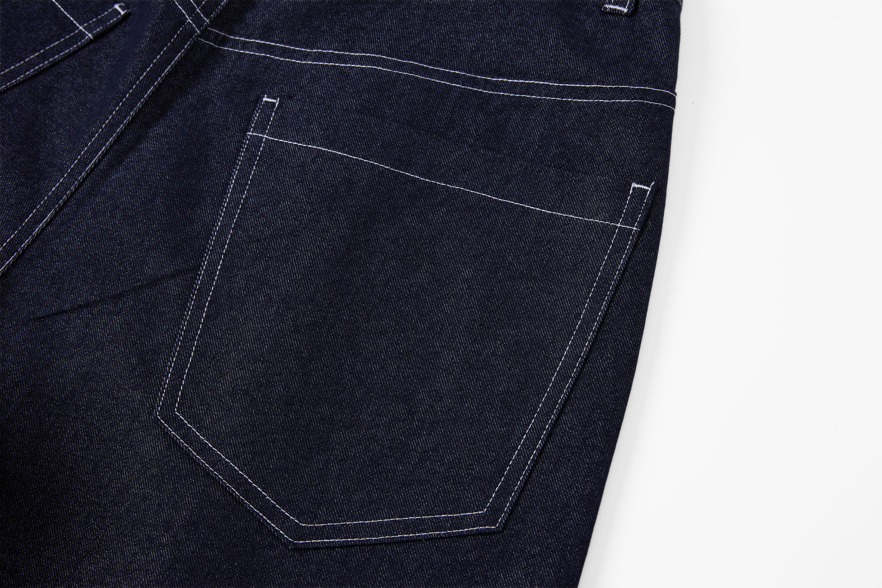 SAME FLOW Lace-Hem Denim Shorts