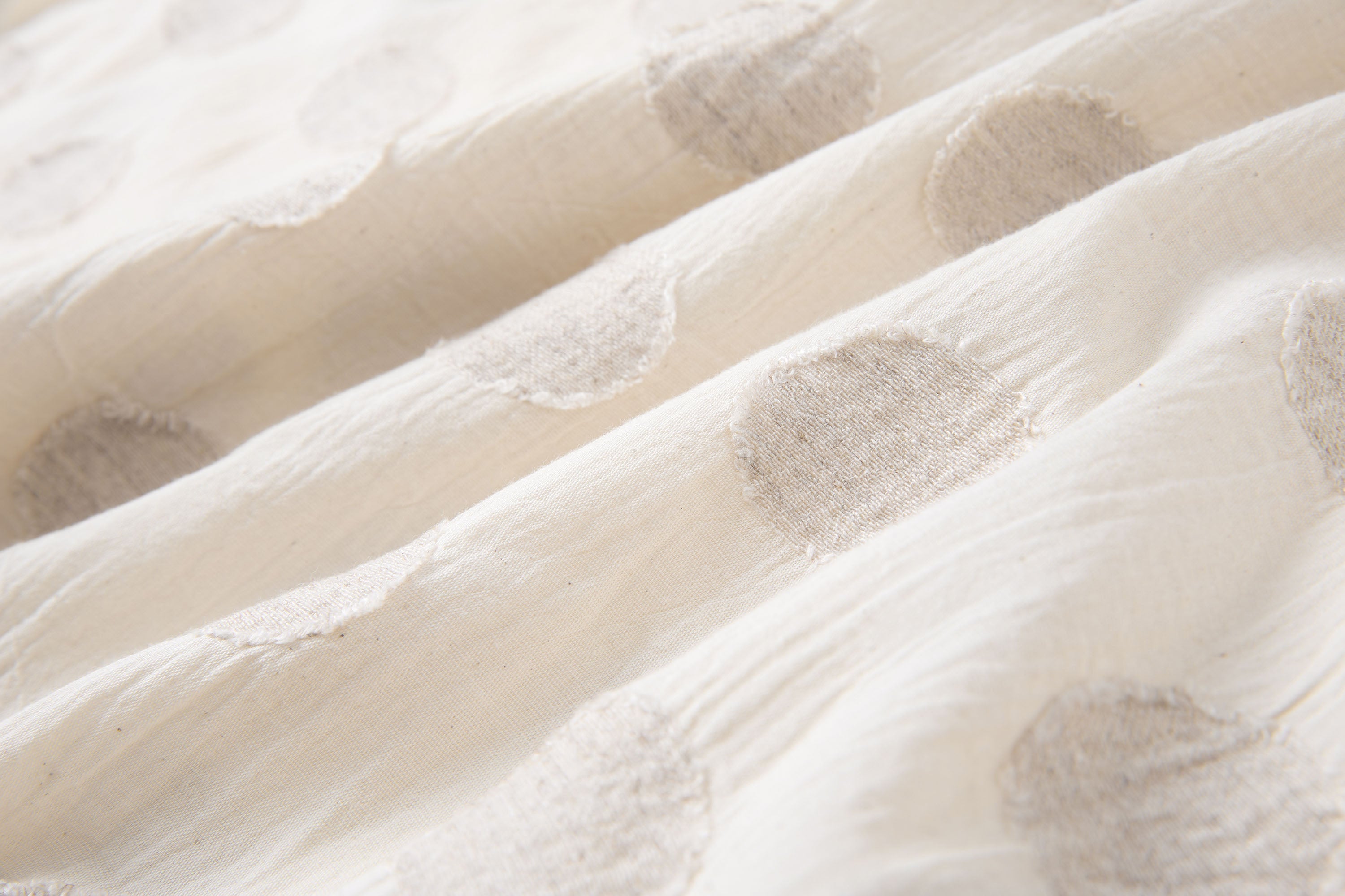 SAME FLOW Asymmetrical Dot Fringe-Trim Tie Skirt