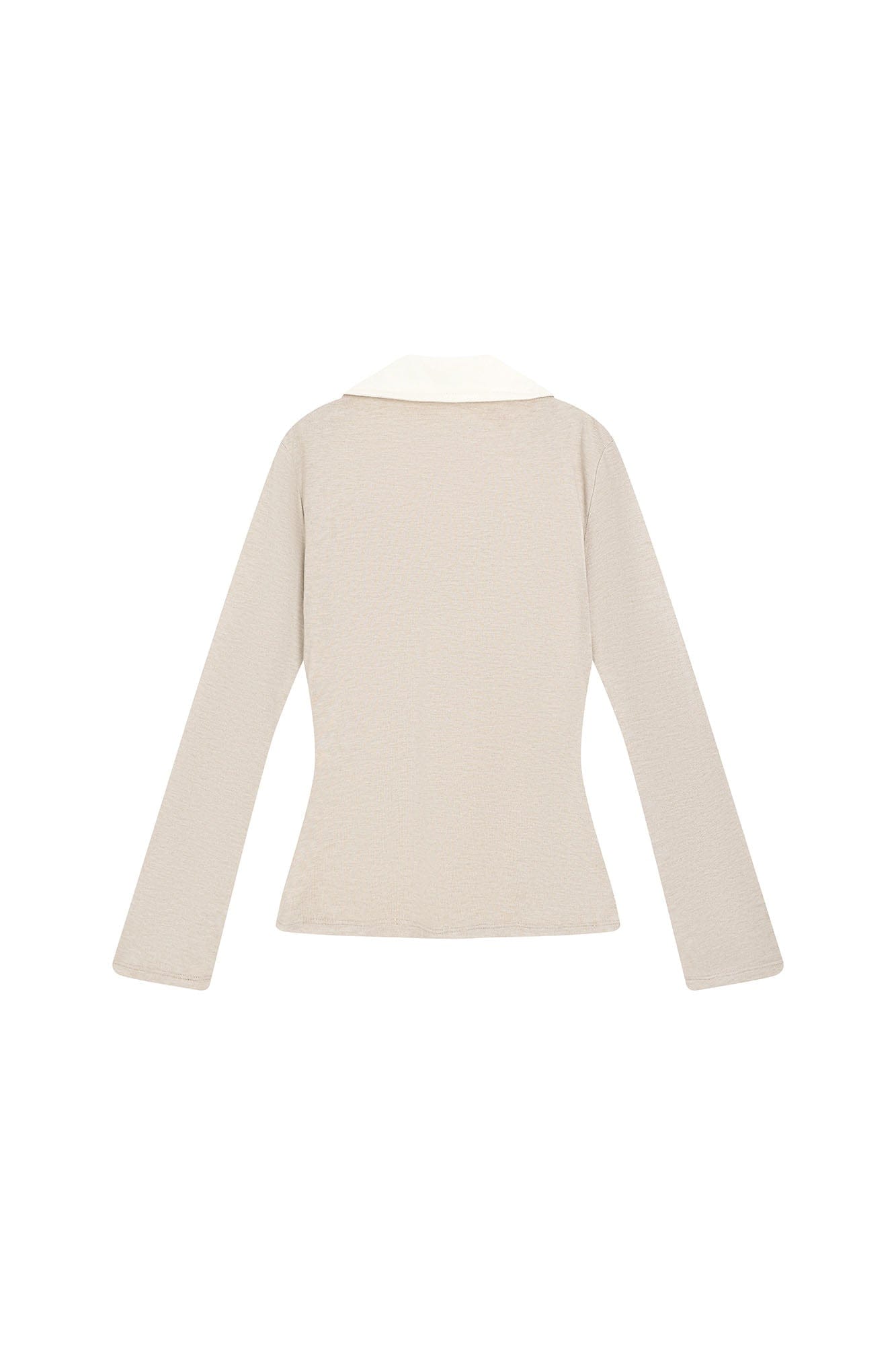 SAME FLOW Modern Double-Layered Long-Sleeve Tee