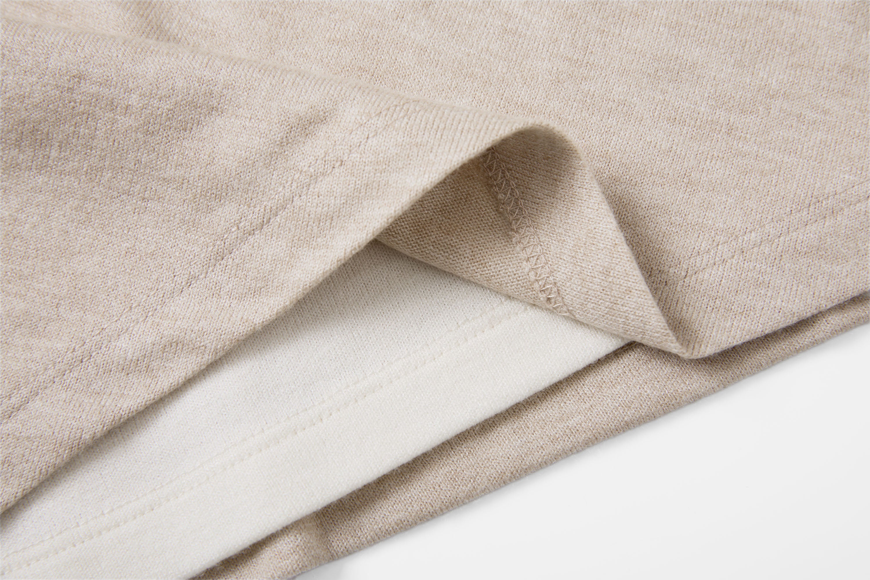 SAME FLOW Modern Double-Layered Long-Sleeve Tee