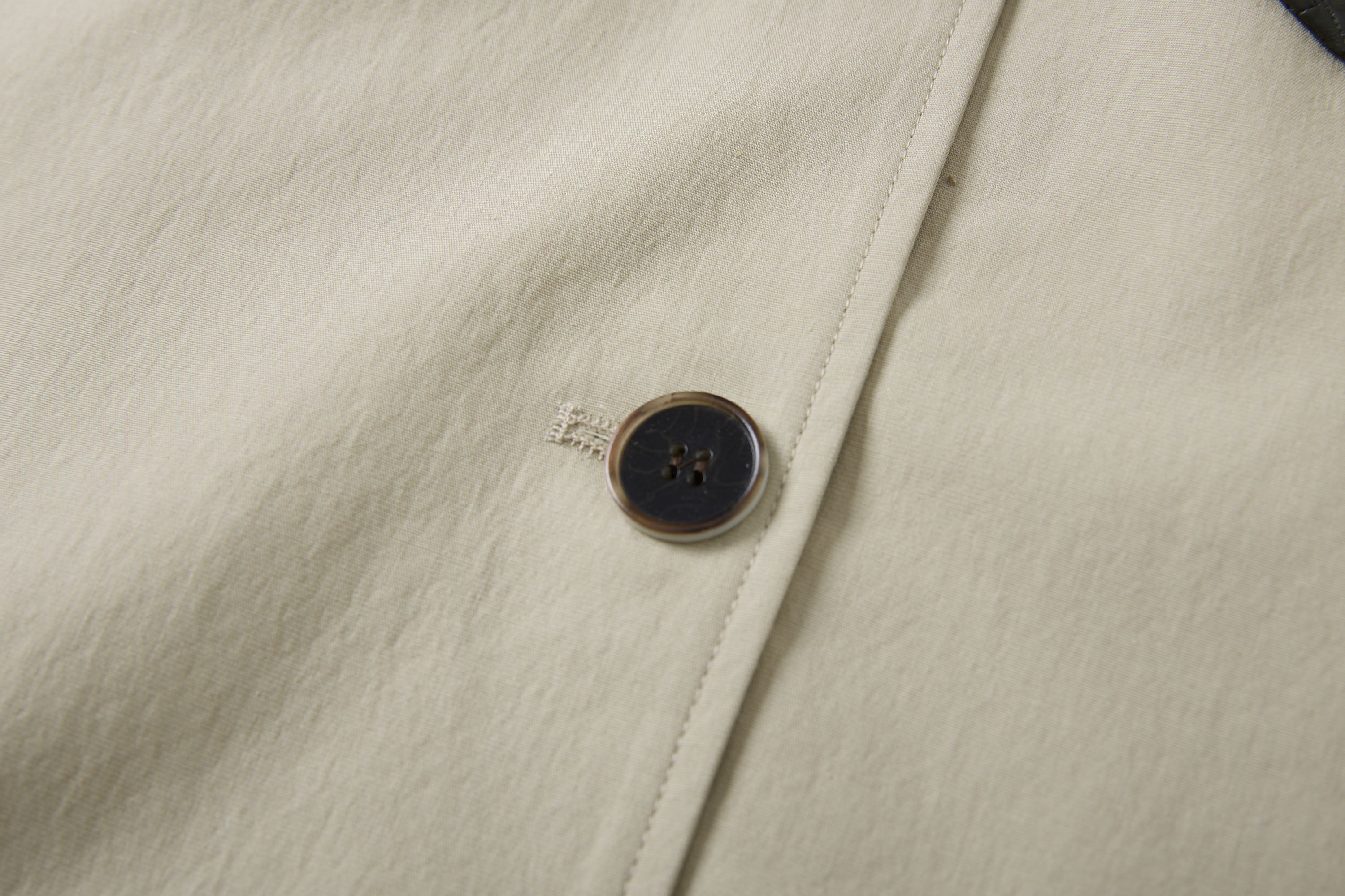 SAME FLOW Woven PU Collar Drawstring Jacket