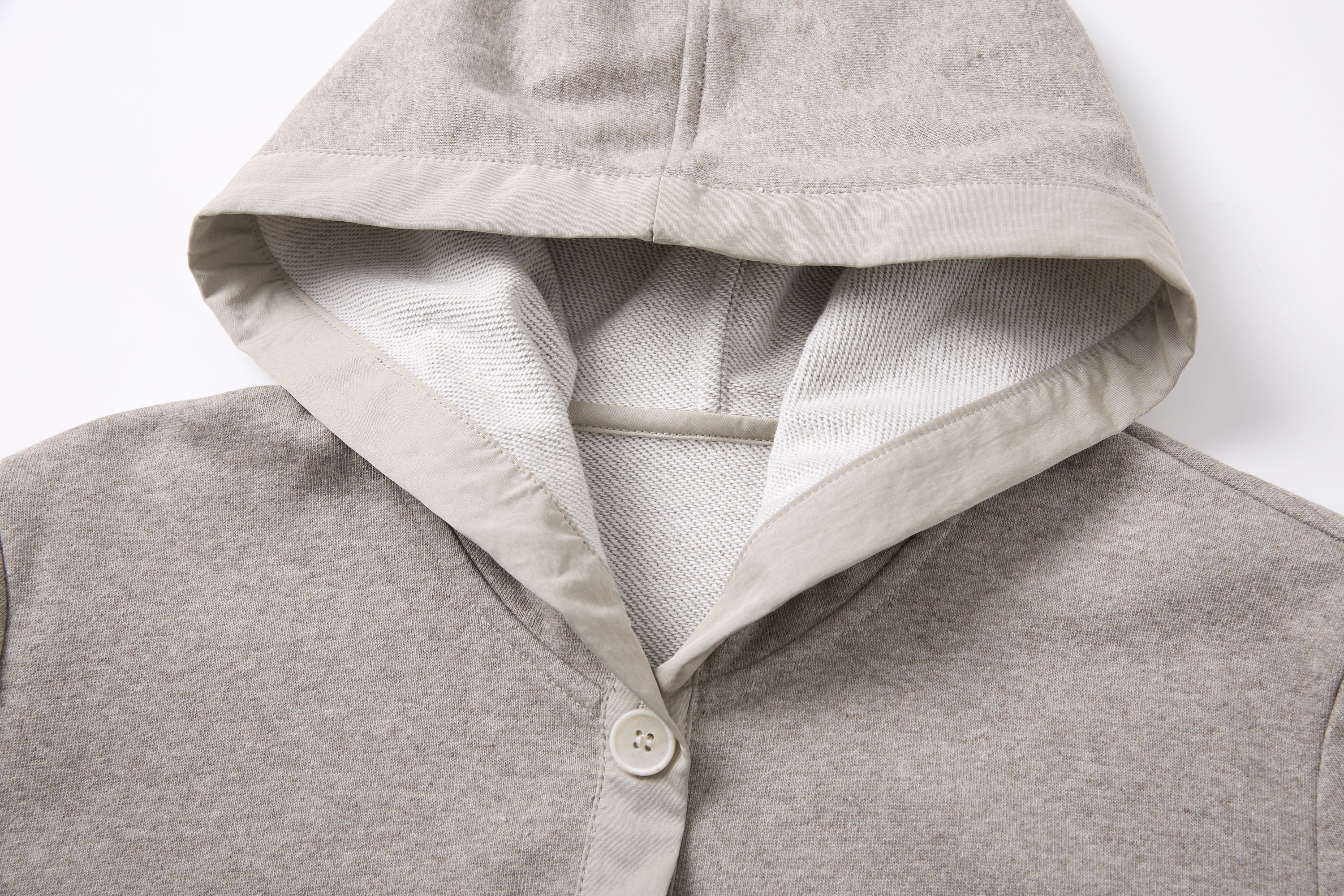 SAME FLOW Modern Cropped Botton-Up Hoodie