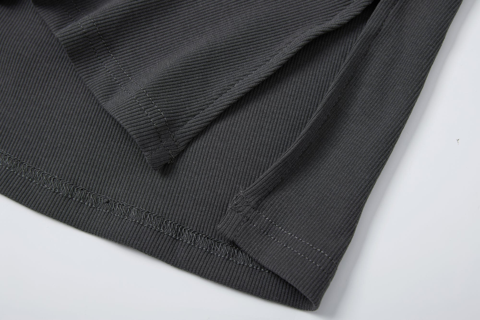 SAME FLOW Ruched Back Paneled Long Sleeve Tee