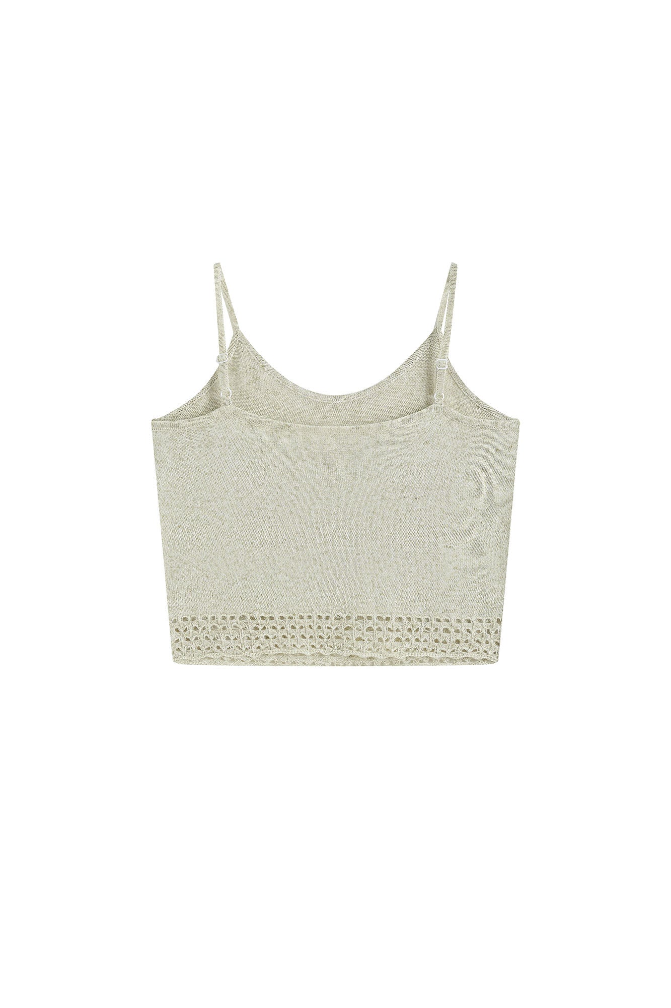 SAME FLOW Open-Knit Cropped Cardigan Set