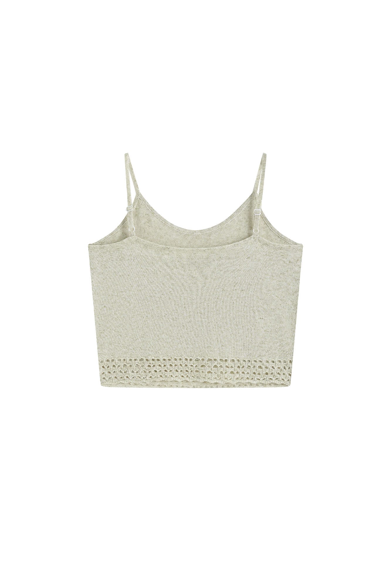 SAME FLOW Open-Knit Cropped Cardigan Set