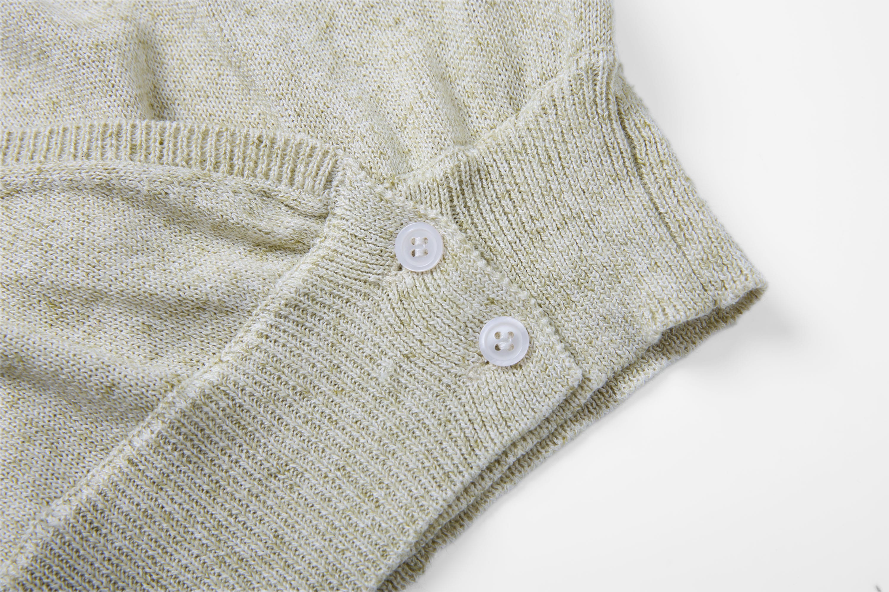 SAME FLOW Open-Knit Cropped Cardigan Set