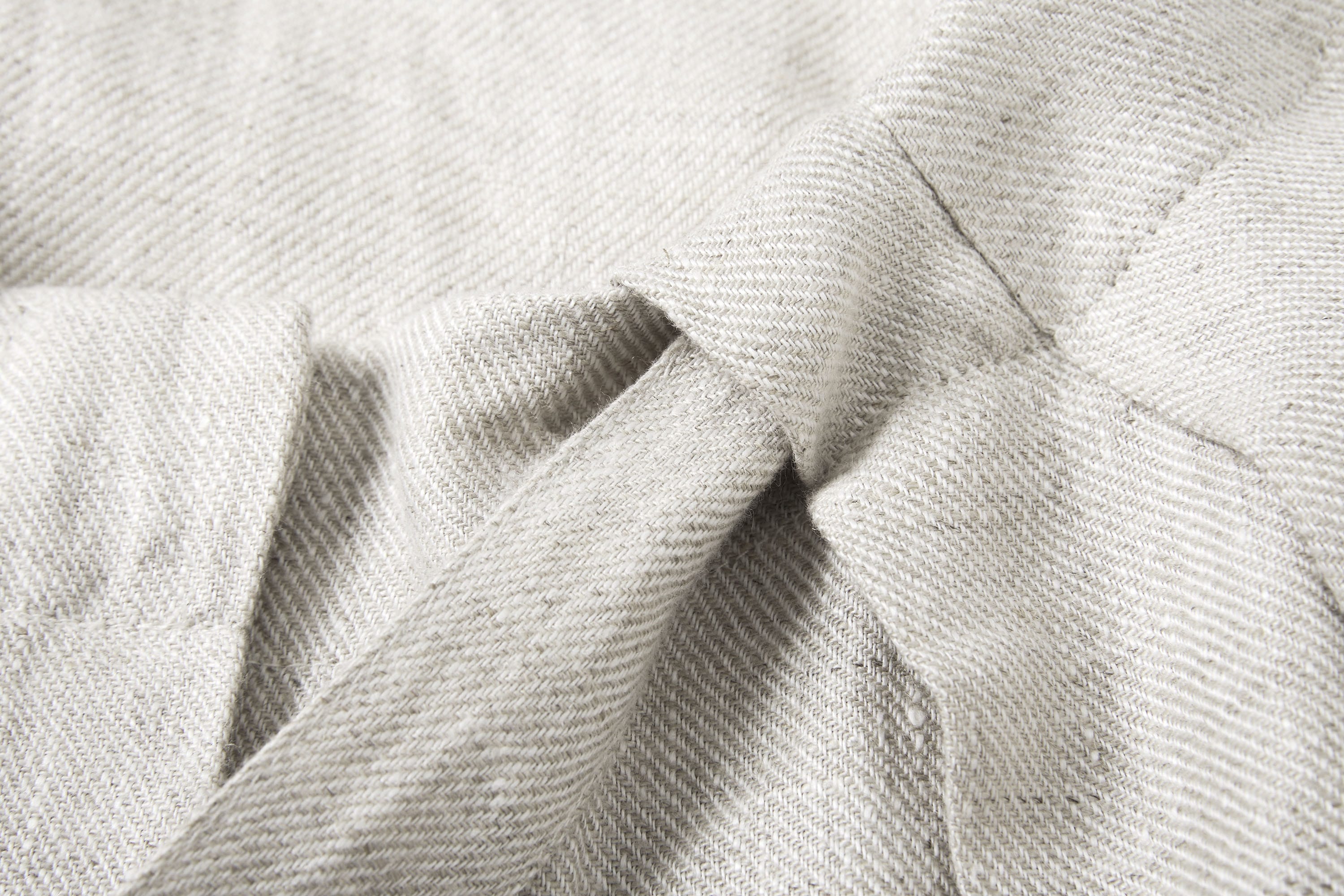 SAME FLOW Draped Linen Cocoon Shirt