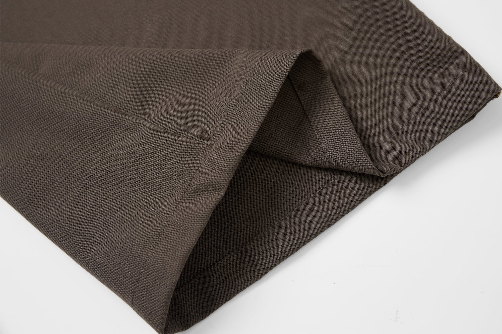 SAME FLOW Ruffle Trim Embroidered Wide-Leg Pants