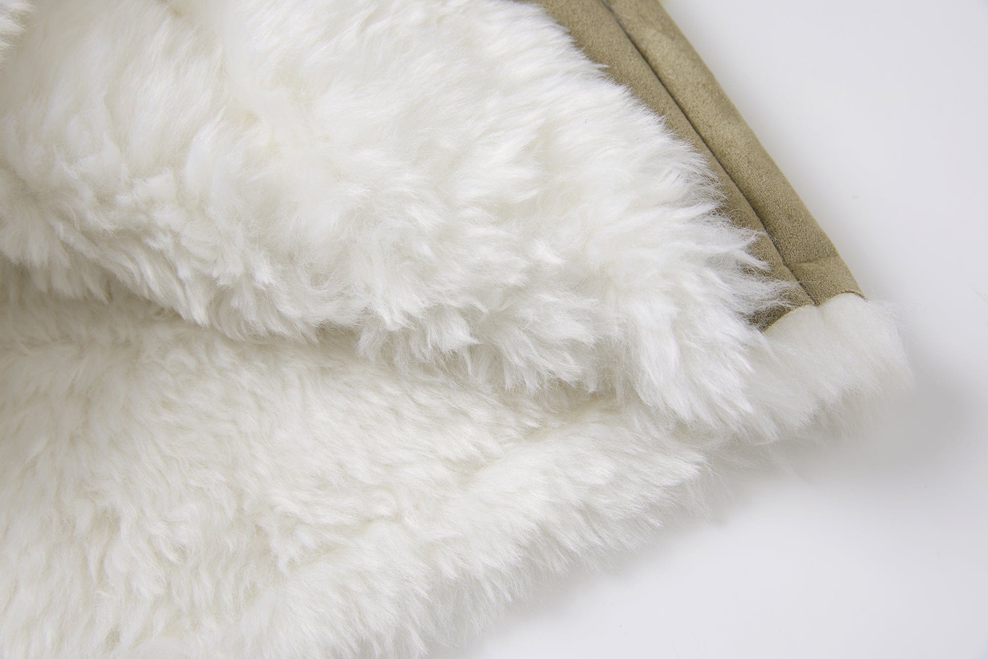 SAME FLOW Detachable Scarf Faux Shearling Suede Jacket