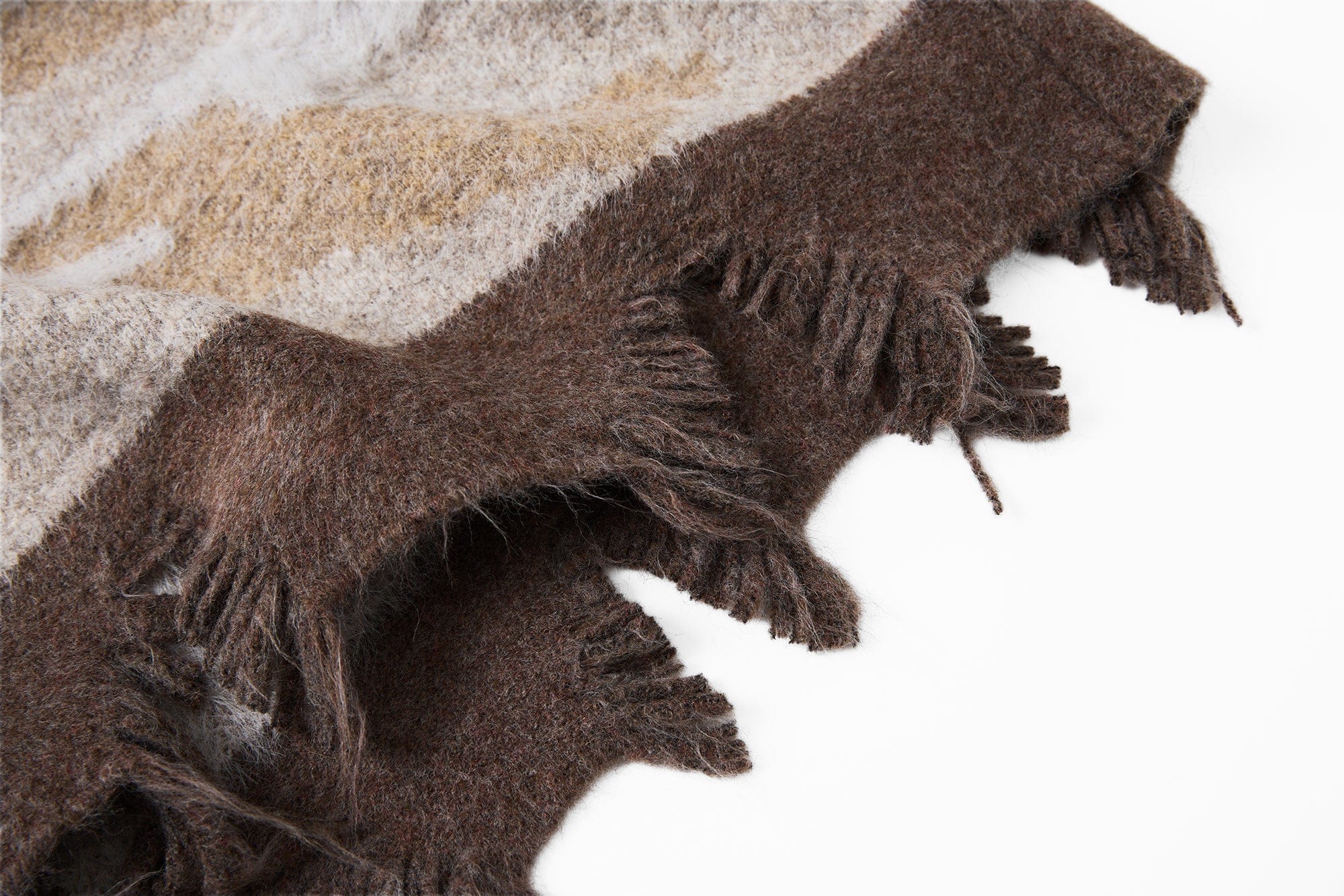 SAME FLOW Raw Hem Cat Jacquard Polo Sweater