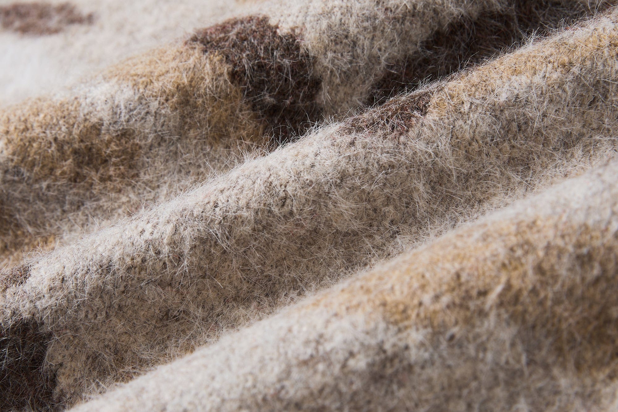 SAME FLOW Raw Hem Cat Jacquard Polo Sweater