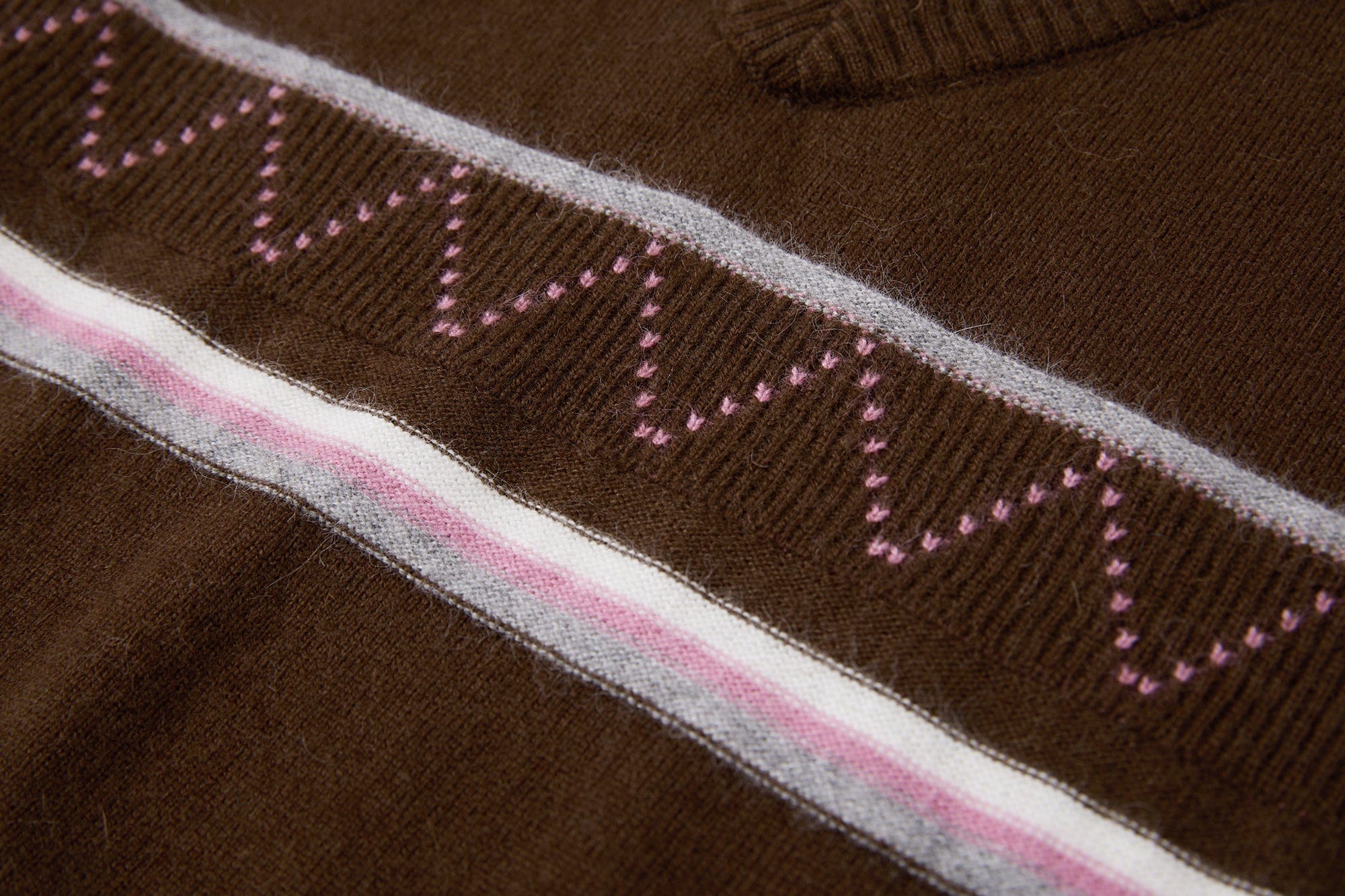 SAME FLOW Faux-Layered Knit Polo Sweater