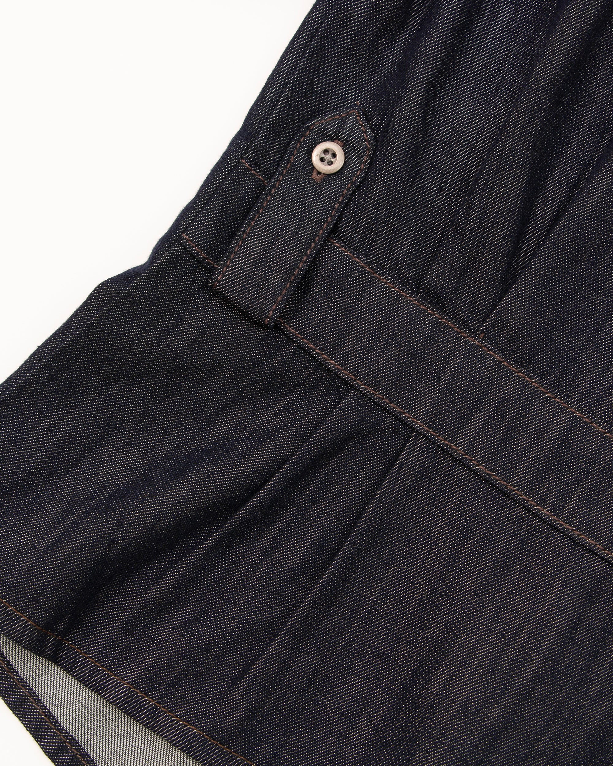 COMMAND N Cinched Waist Utility Denim Shirt Jacket