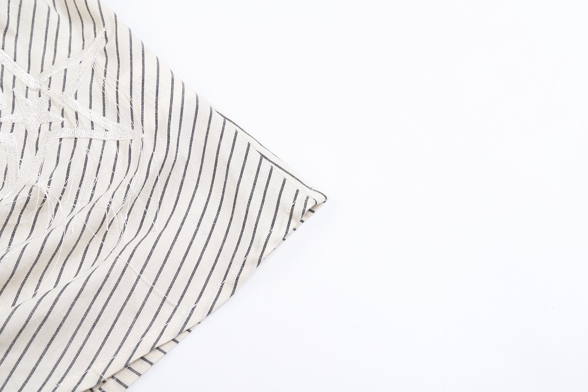 FAYCHUI Star-Embroidered Ruched Zip Shirt