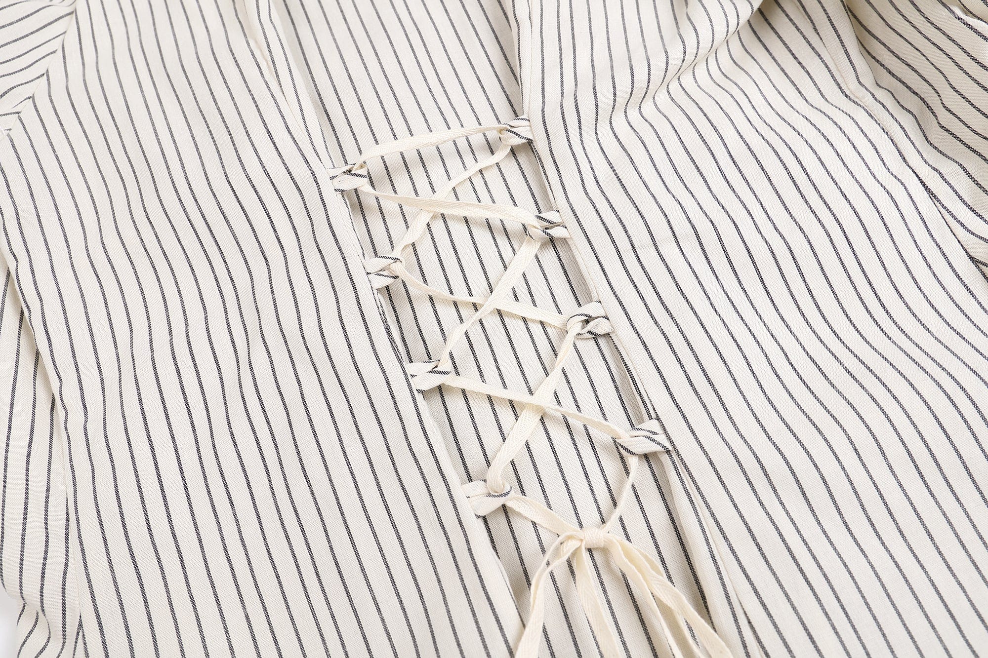 FAYCHUI Star-Embroidered Ruched Zip Shirt