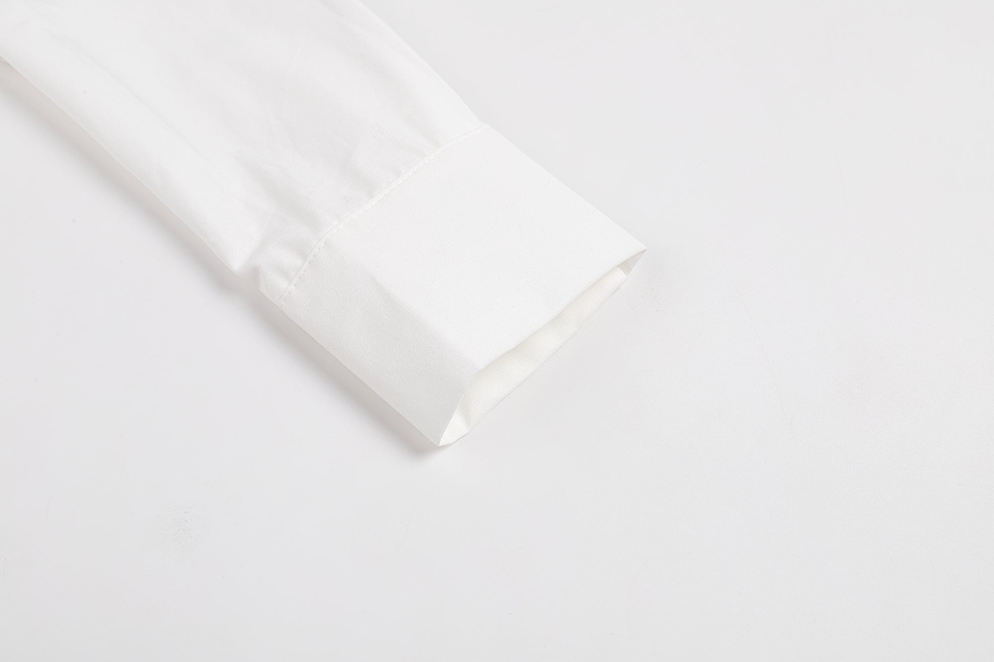 FAYCHUI Star-Embroidered Ruched Zip Shirt