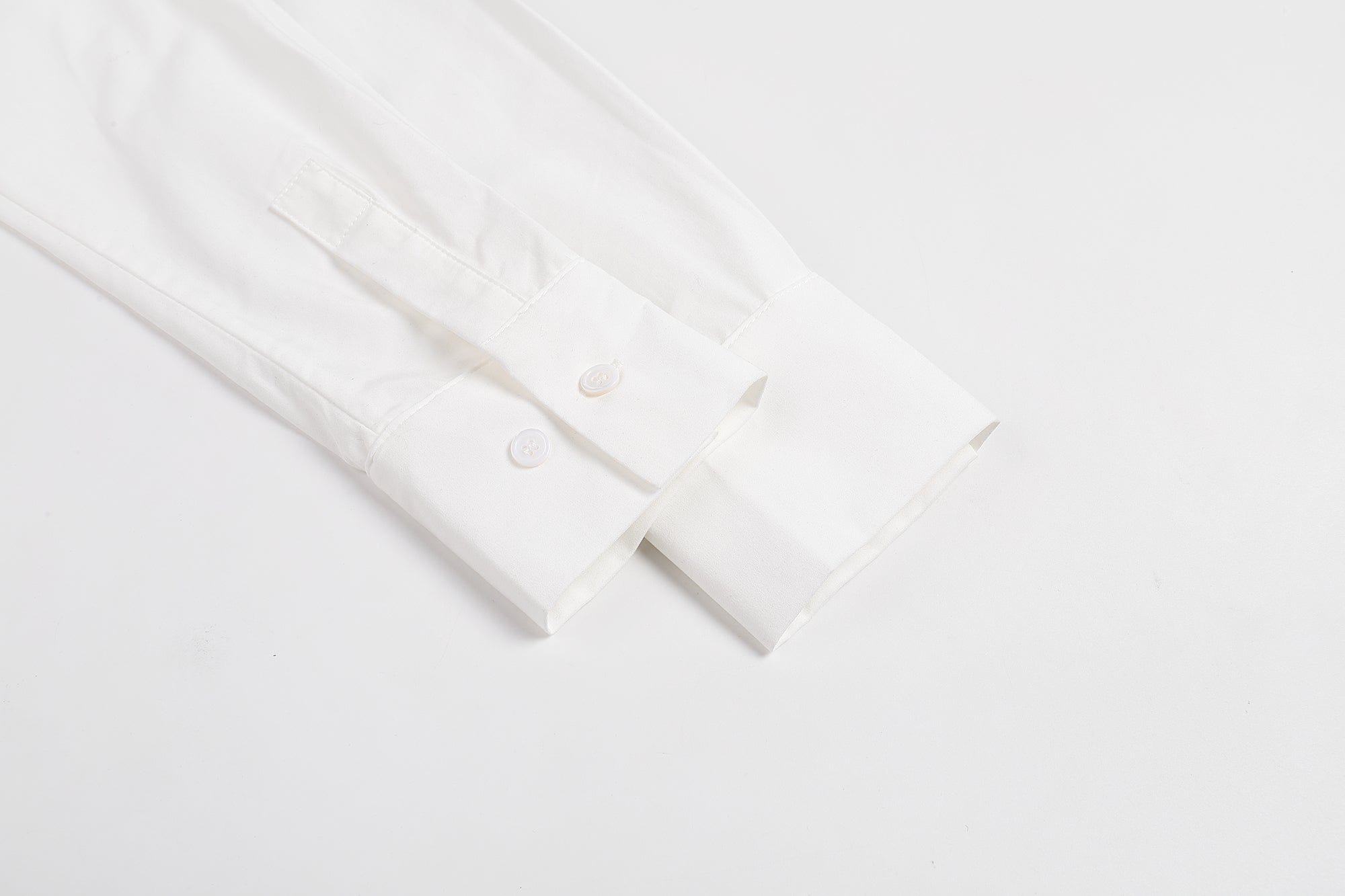 FAYCHUI Star-Embroidered Ruched Zip Shirt