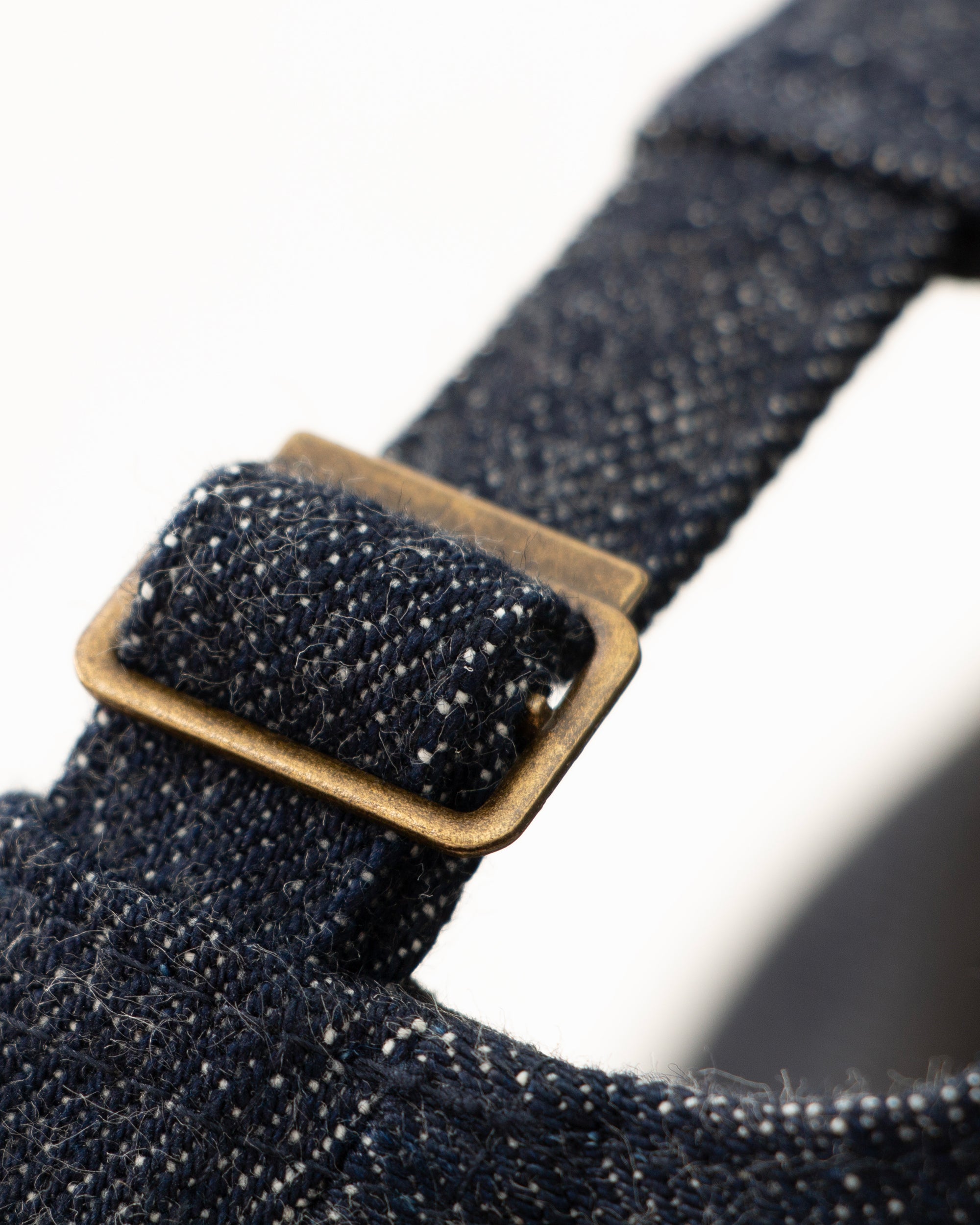 COMMAND N Raw Denim Flat-Top Utility Rider Cap