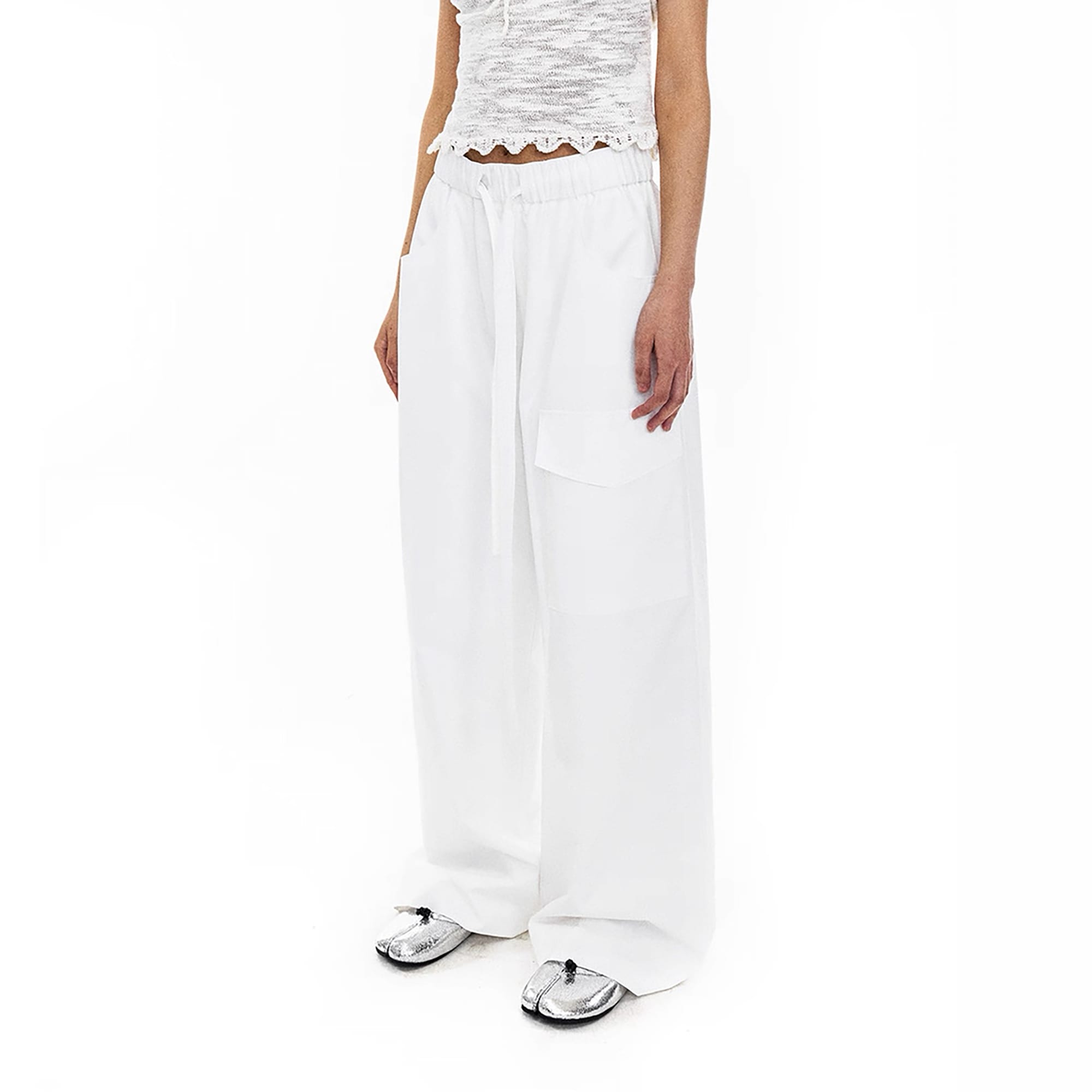 NEVERSEEZ Oversized Drawstring Utility Pants