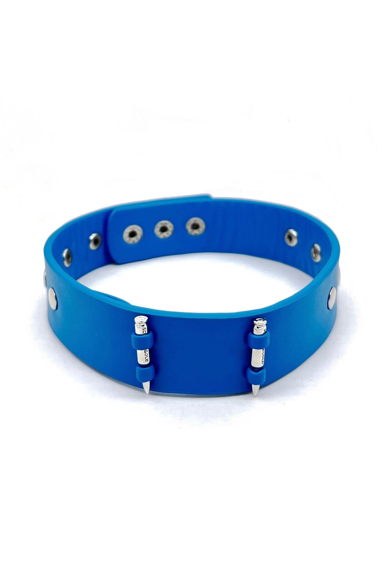 SCHWARZGOLD Bullet Stud Snap Chocker, premium urban and streetwear designers apparel on PROJECTISR.com, SCHWARZGOLD