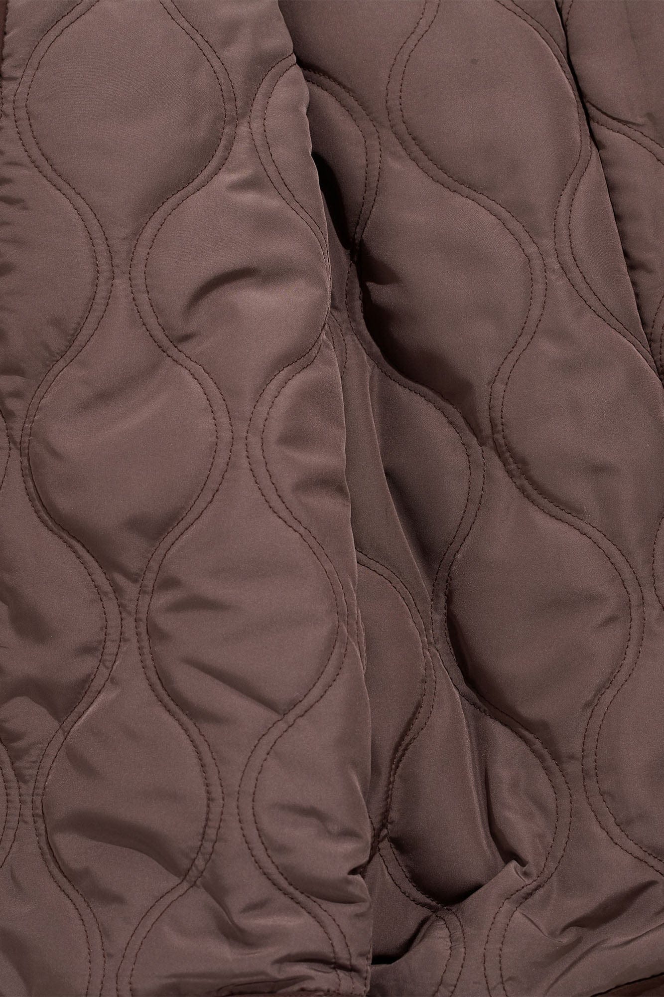 CYNR Detachable Faux-Fur Collar Belted Utility Puffer Jacket